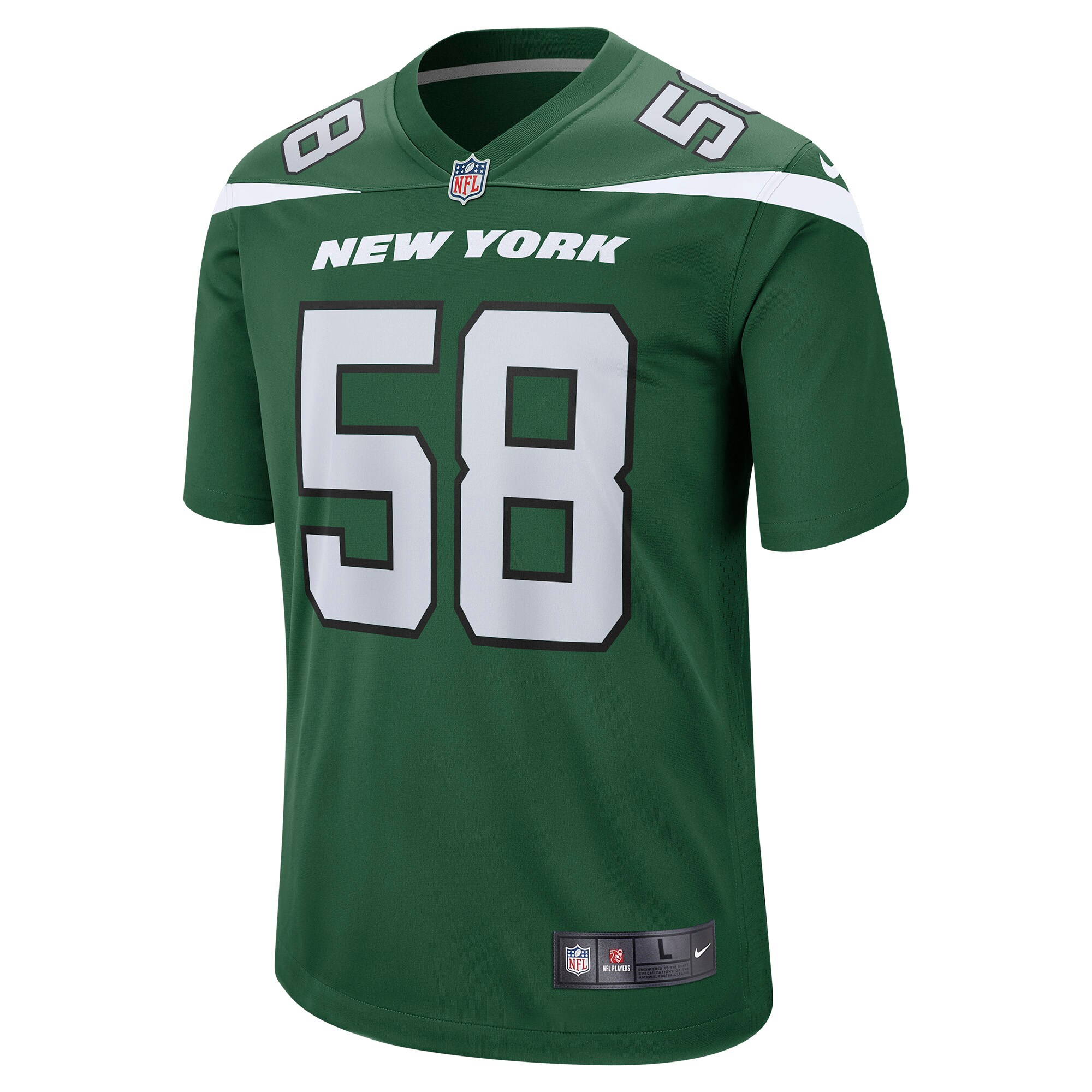 Carl Lawson New York Jets Game Jersey - Gotham Green