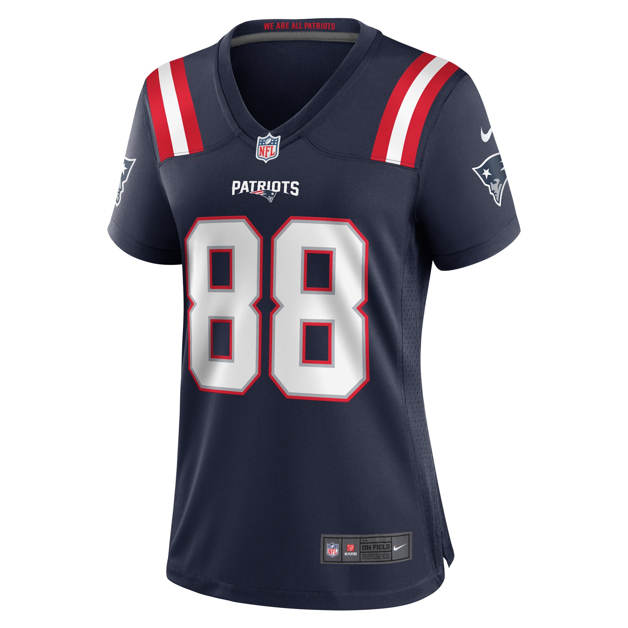 Scotty Washington New England Patriots  Women's Home Game Player Jersey - Navy