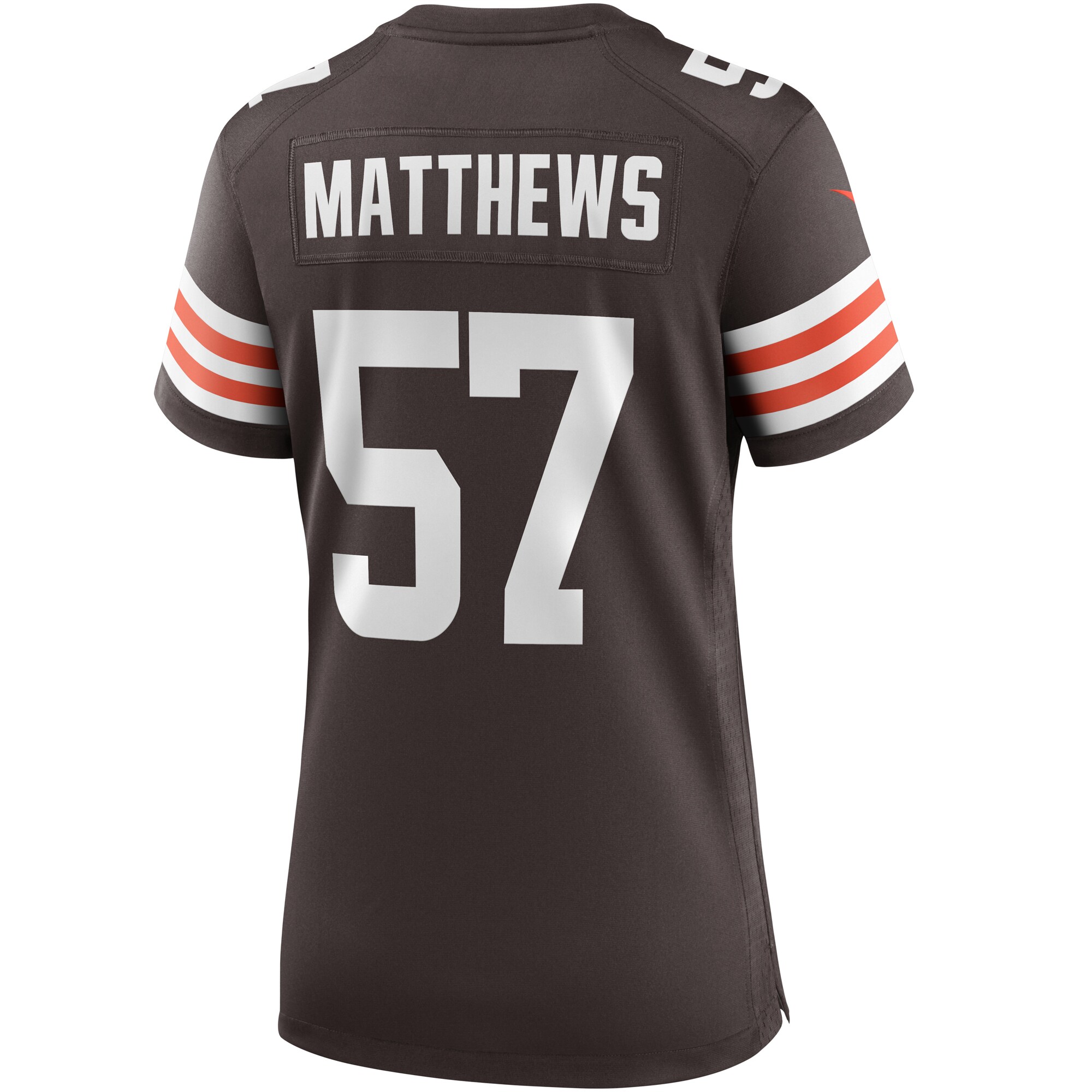 Clay Matthews Cleveland Browns Women's Game Retired Player Jersey - Brown