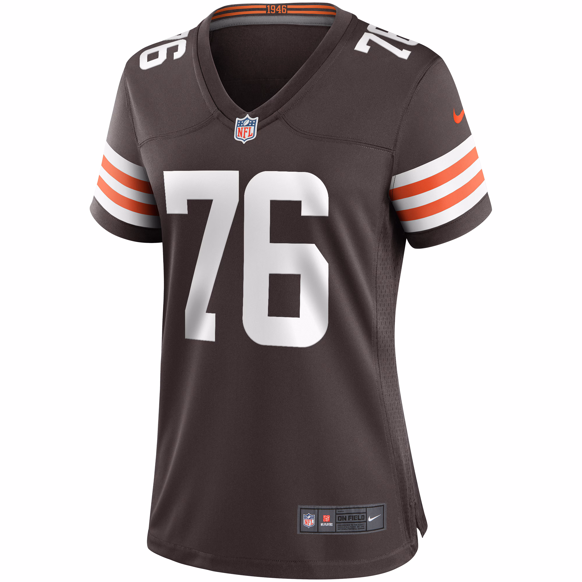 Lou Groza Cleveland Browns Women's Game Retired Player Jersey - Brown