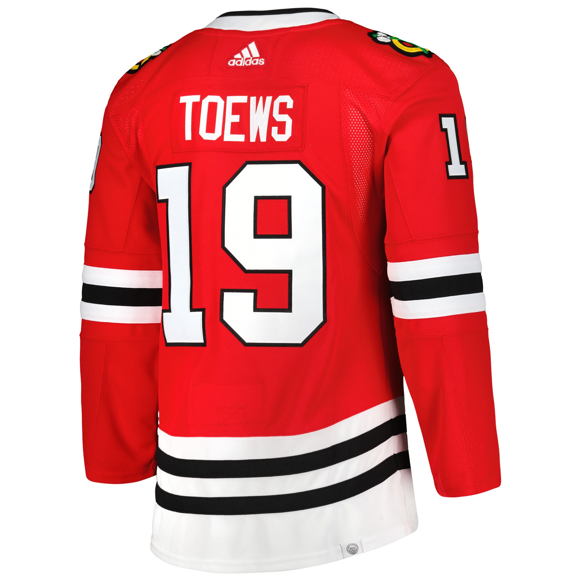 Jonathan Toews Chicago Blackhawks  Captain Patch Home Primegreen Authentic Pro Player Jersey - Red