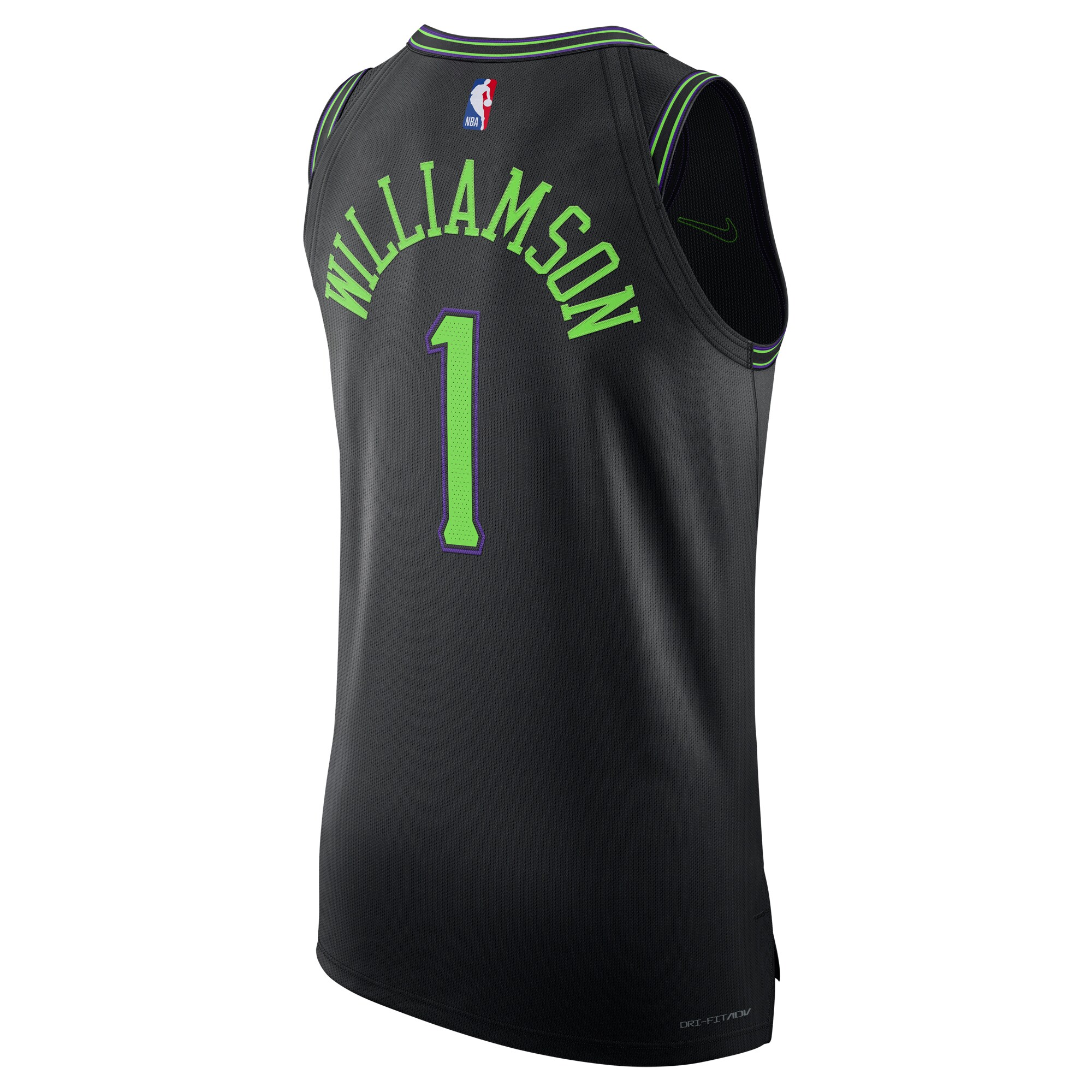 Men's New Orleans Pelicans Zion Williamson  Black 2023/24 Authentic Jersey - City Edition