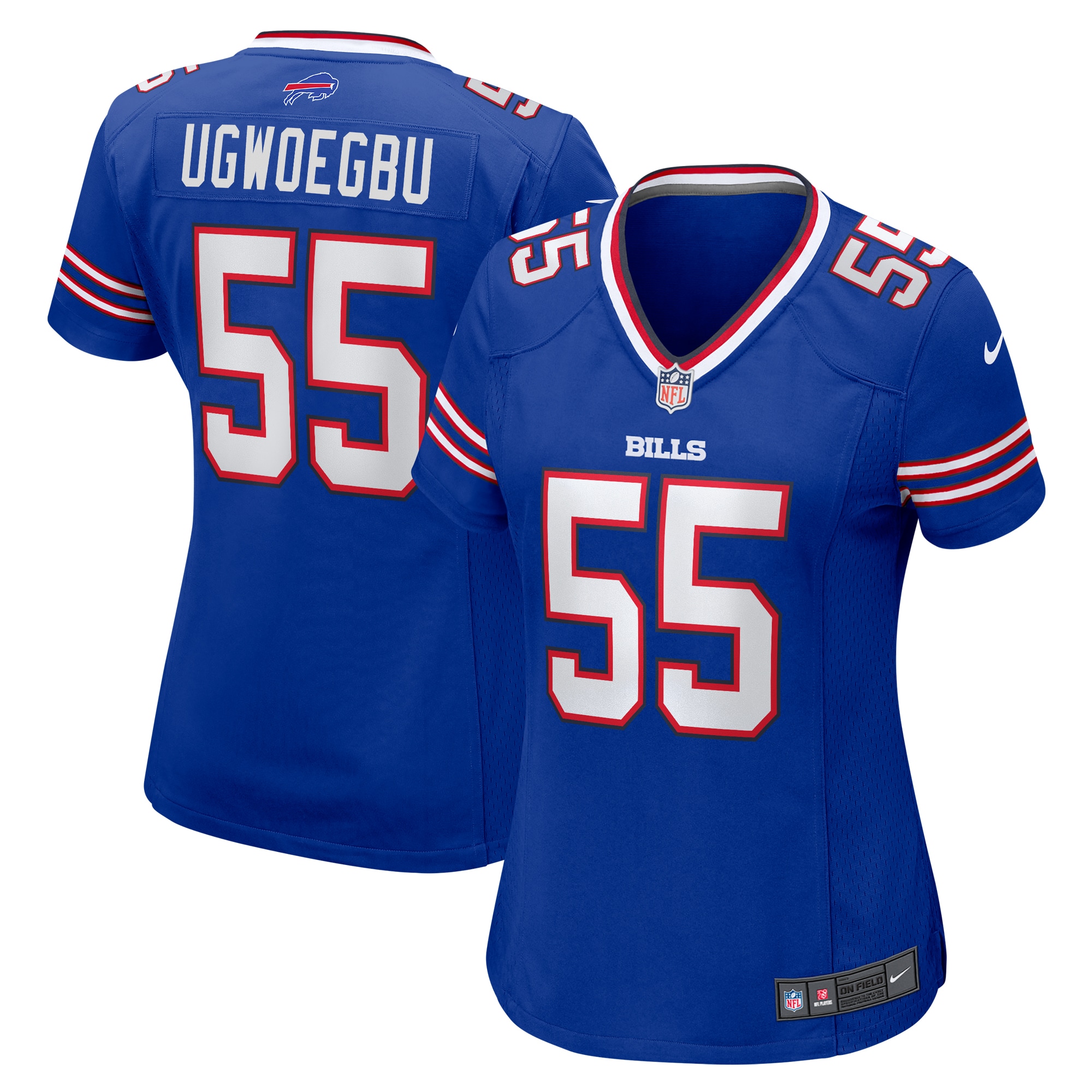 David Ugwoegbu Buffalo Bills Women's Game Jersey -  Royal