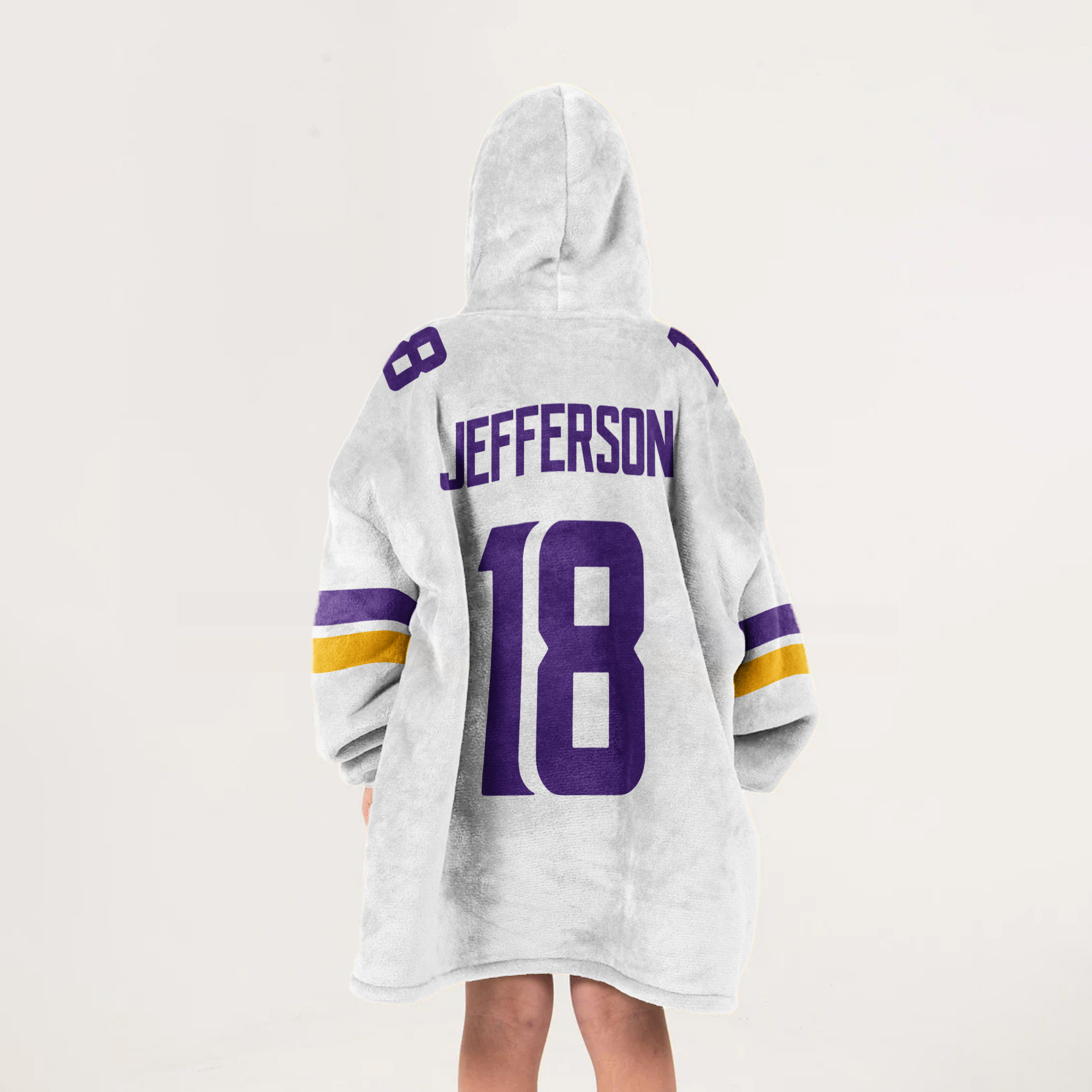 Adult 18 Minnesota Football Unisex Blanket Hoodie