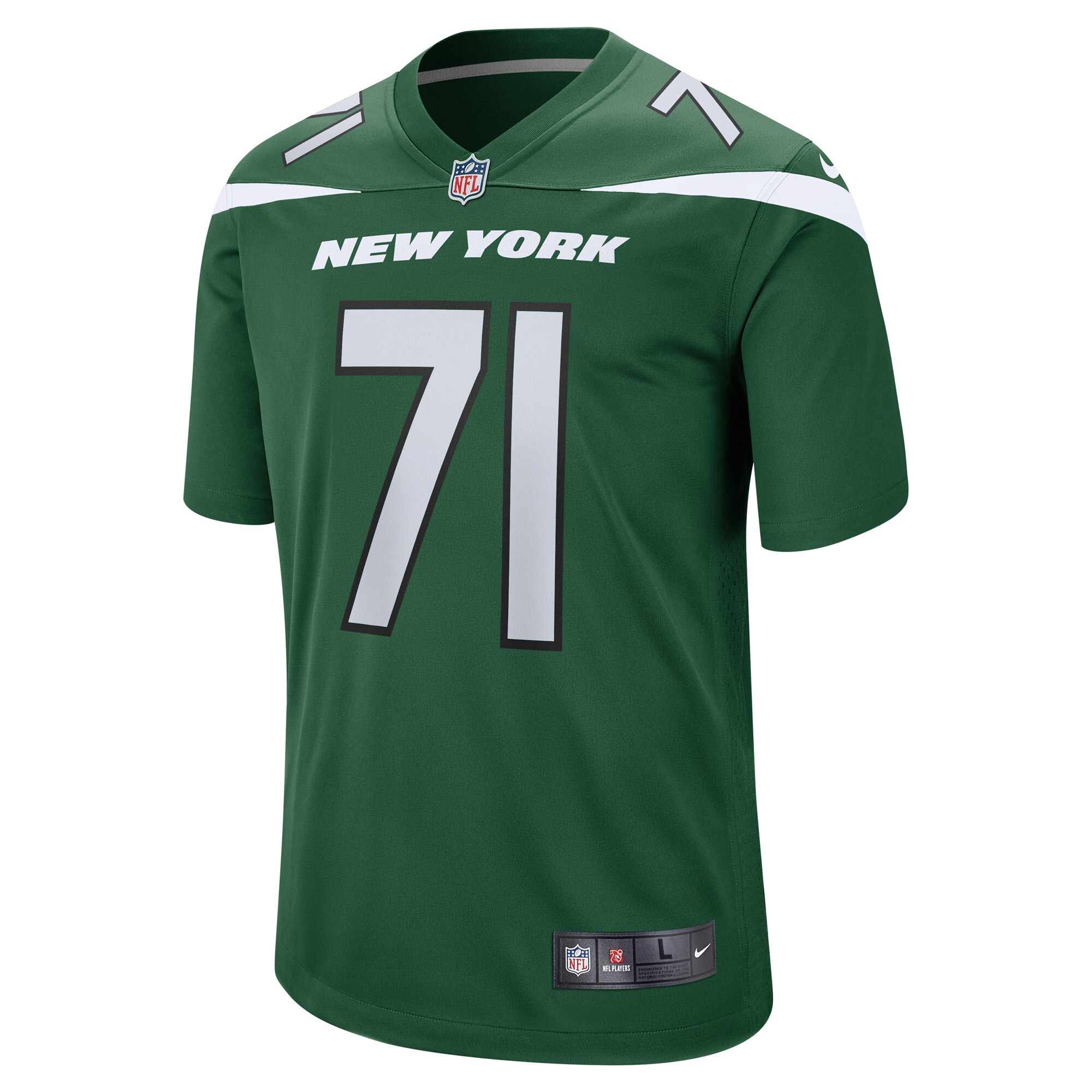 Duane Brown New York Jets  Game Player Jersey - Gotham Green