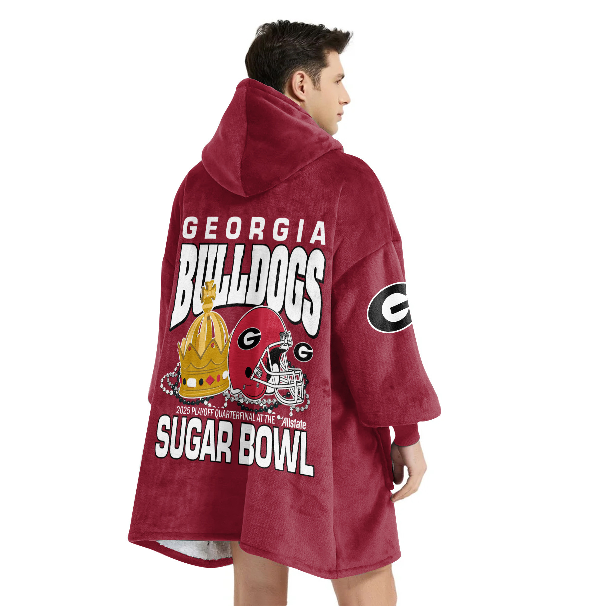 Adult Champions Georgia Football Unisex Blanket Hoodie