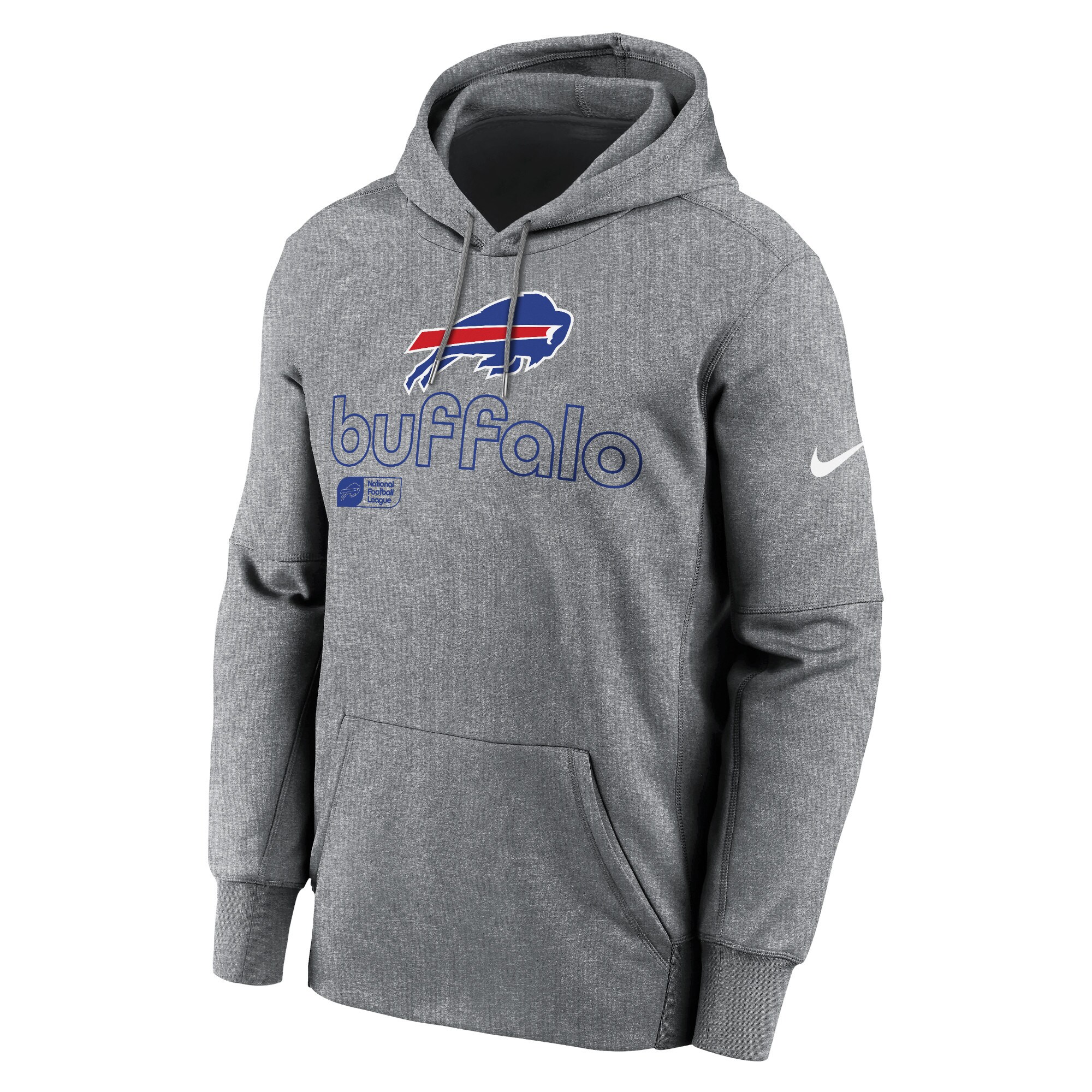 Buffalo Bills Performance Pullover Hoodie - Heather Gray