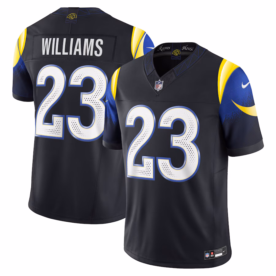 Kyren Williams #23 Los Angeles Rams 2025 Rivalries Collection Limited Jersey - Midnight Blue