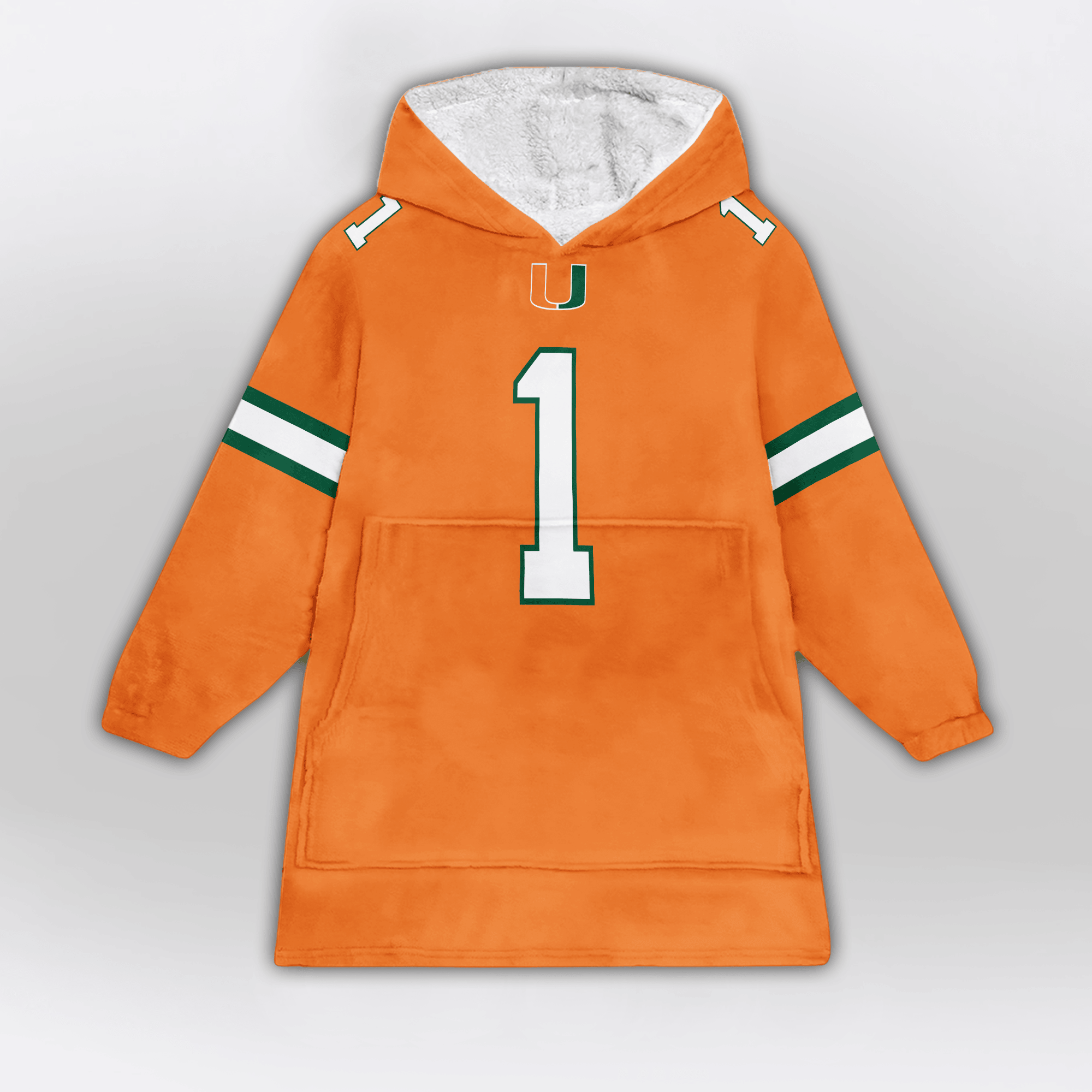 Kid #1 Miami Football Unisex Blanket Hoodie