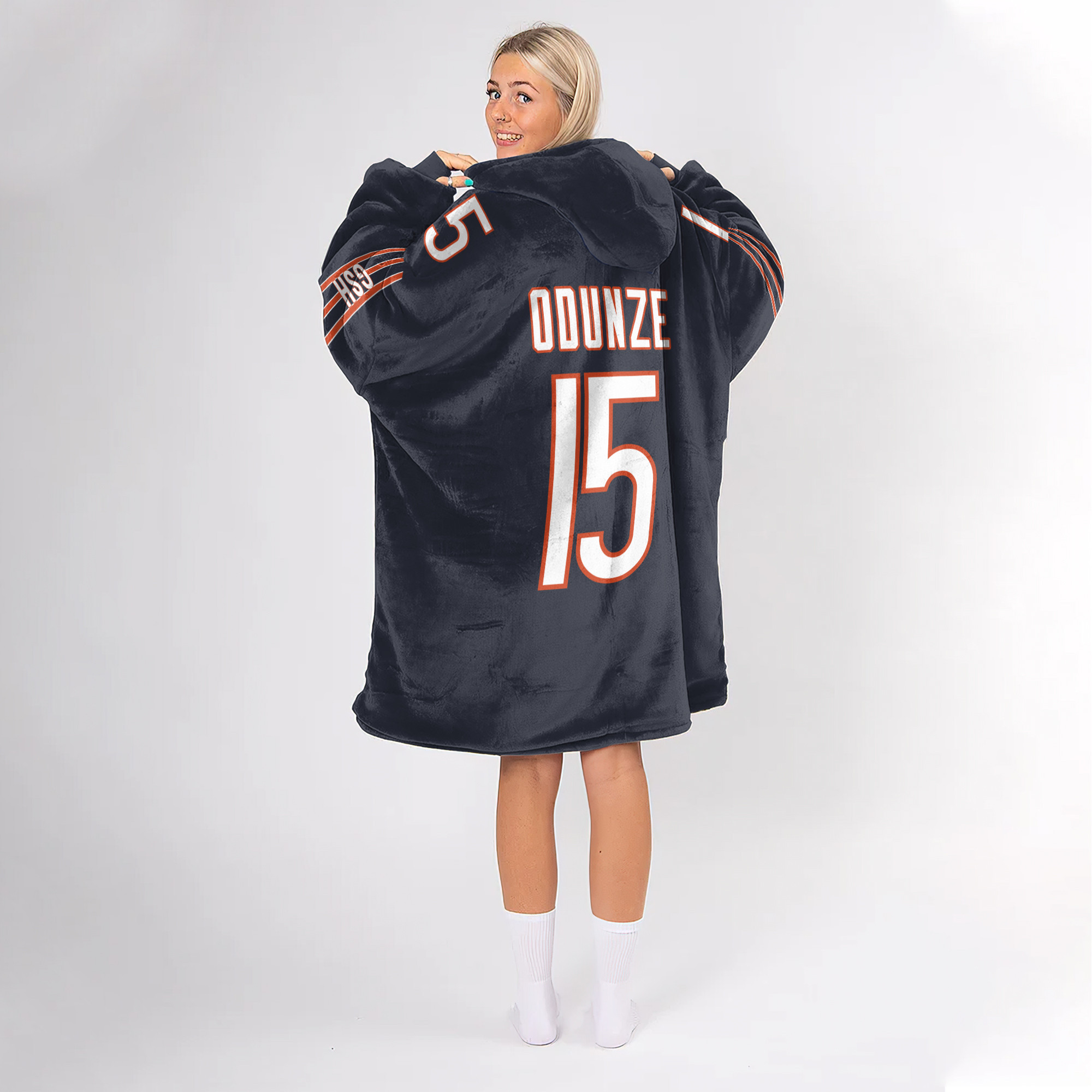 R.O 15 Chicago Football Unisex Blanket Hoodie