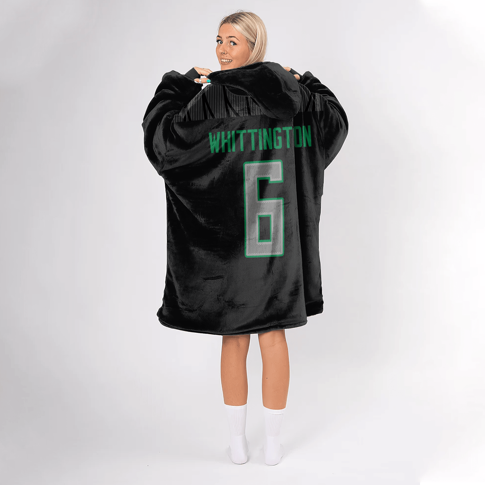 Adult N.W 6 Oregon Football Unisex Blanket Hoodie