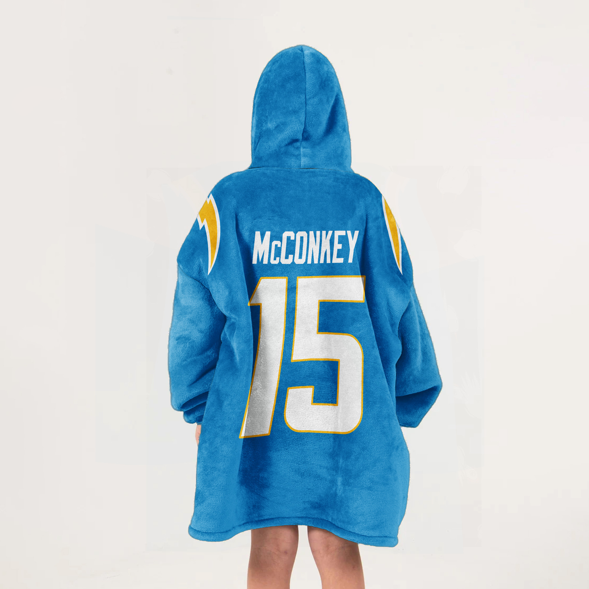 Adult 15 Los Angeles Football Unisex Blanket Hoodie