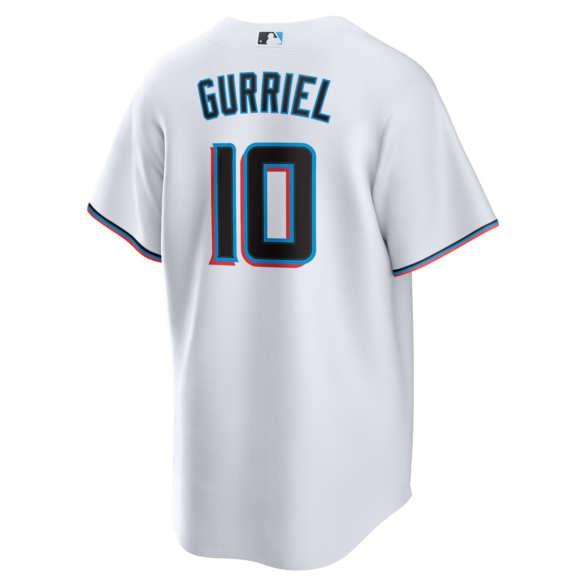 Men's Miami Marlins Yuli Gurriel  White Replica Player Jersey