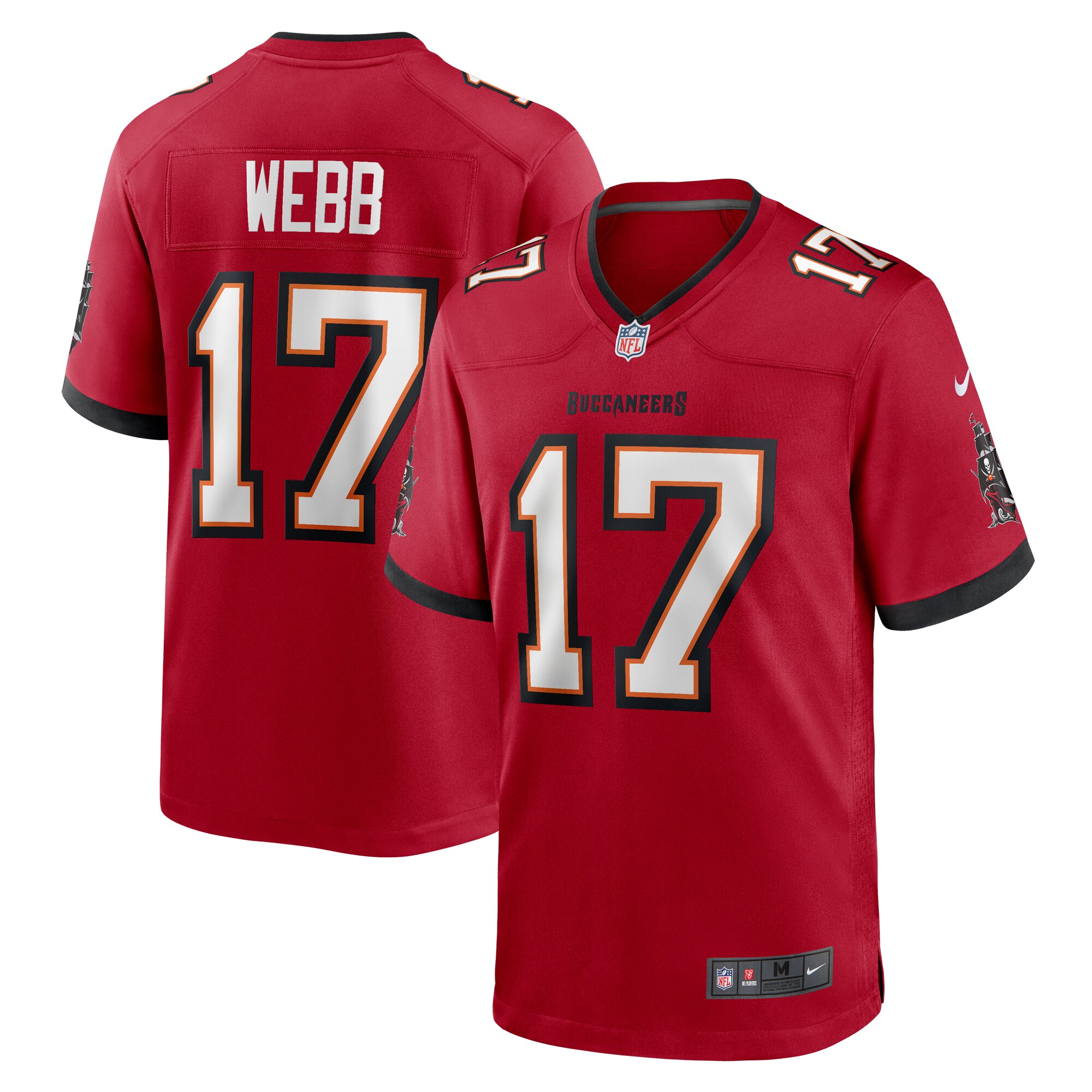 Raleigh Webb Tampa Bay Buccaneers  Game Jersey -  Red