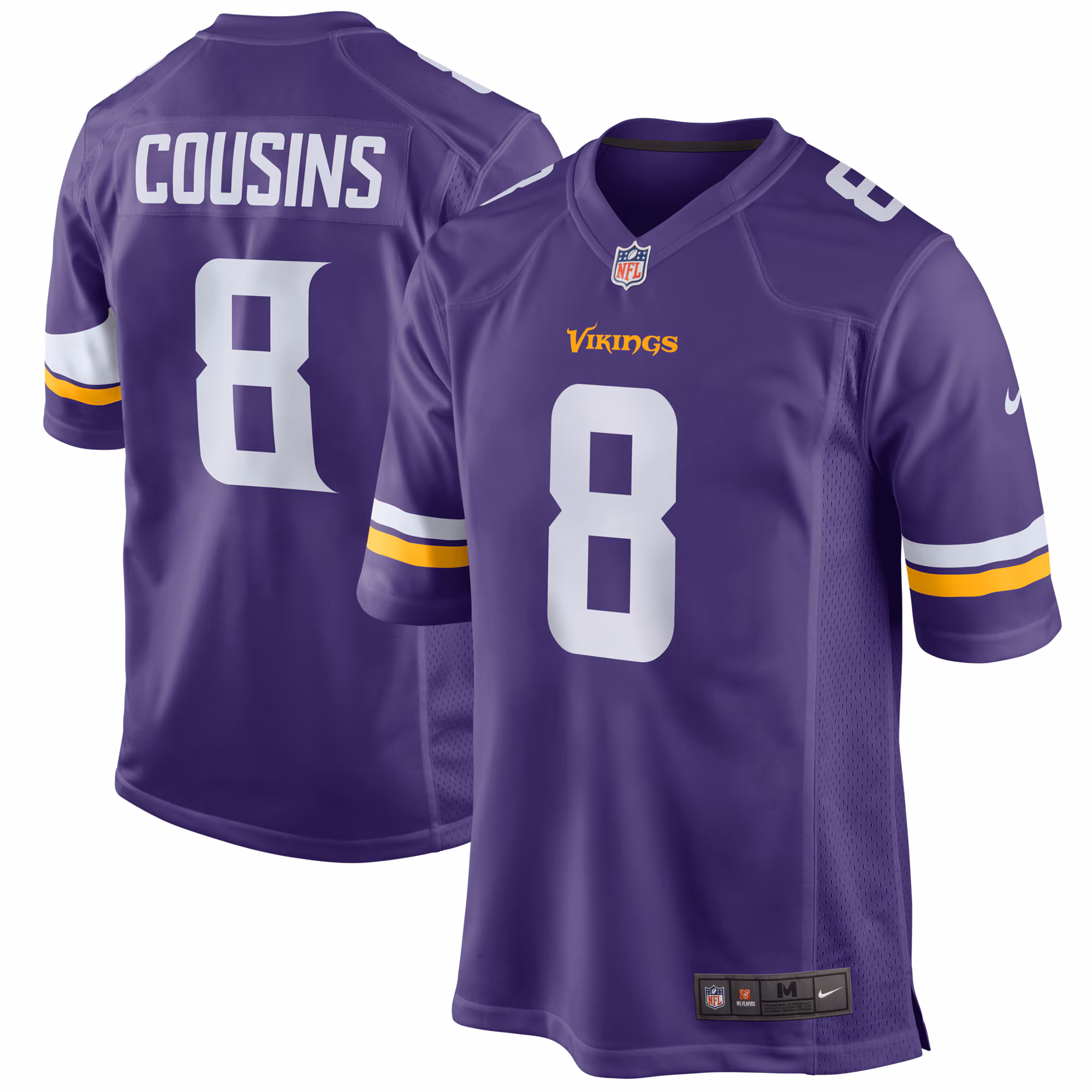 Kirk Cousins Minnesota Vikings Youth Game Jersey - White