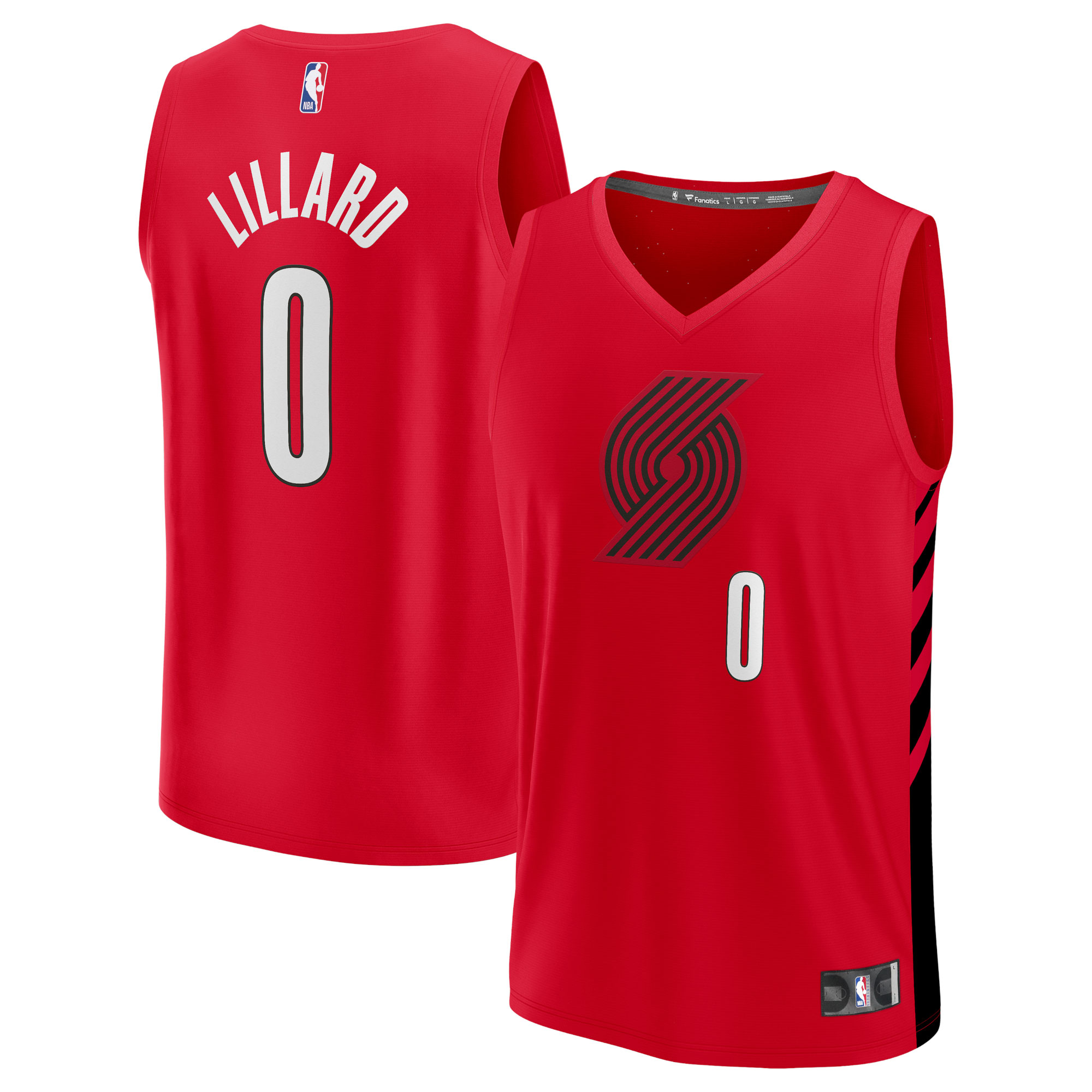 Damian Lillard Portland Trail Blazers  Youth 2021/22 Fast Break Player Jersey - Statement Edition - Red