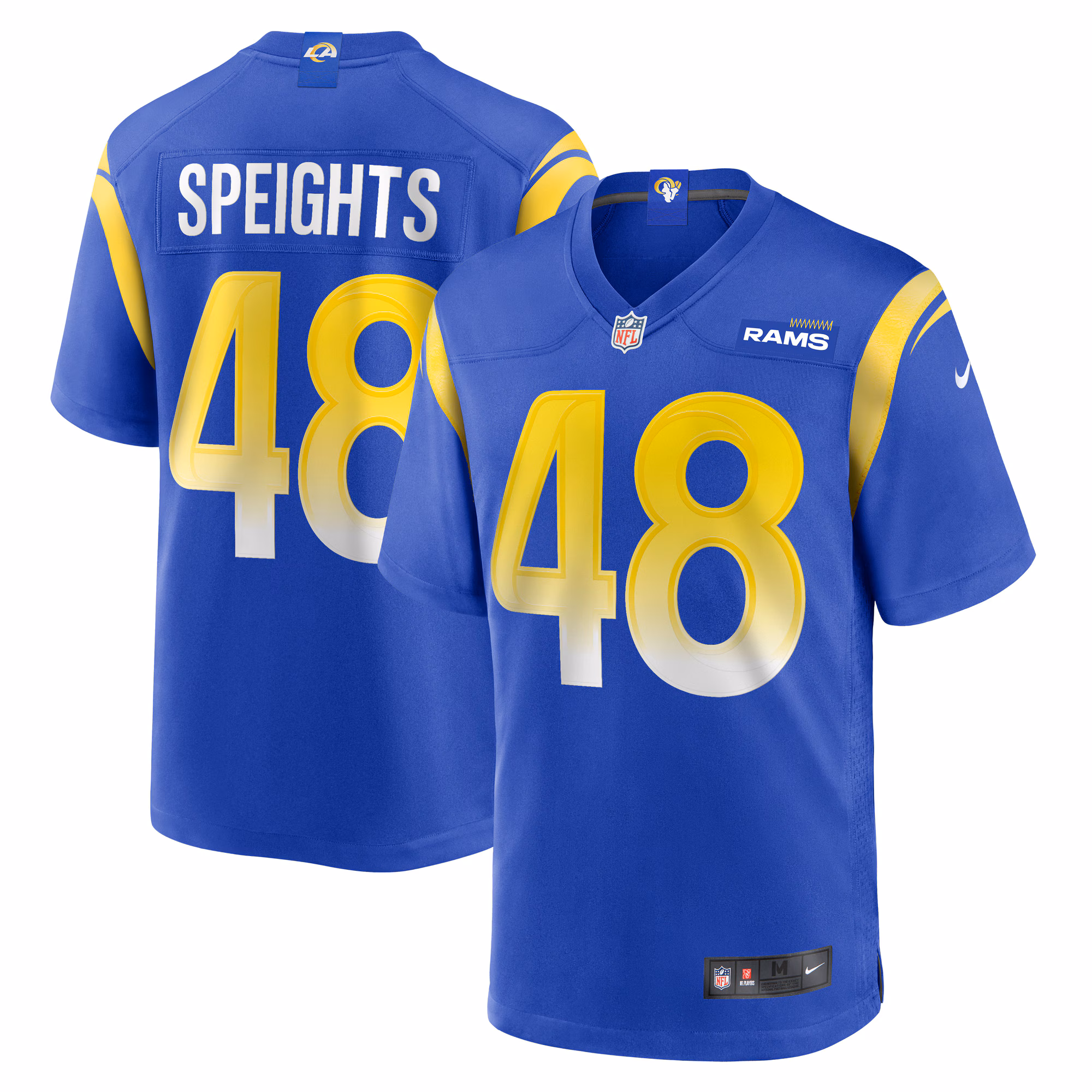 Omar Speights Los Angeles Rams Game Jersey -  Royal
