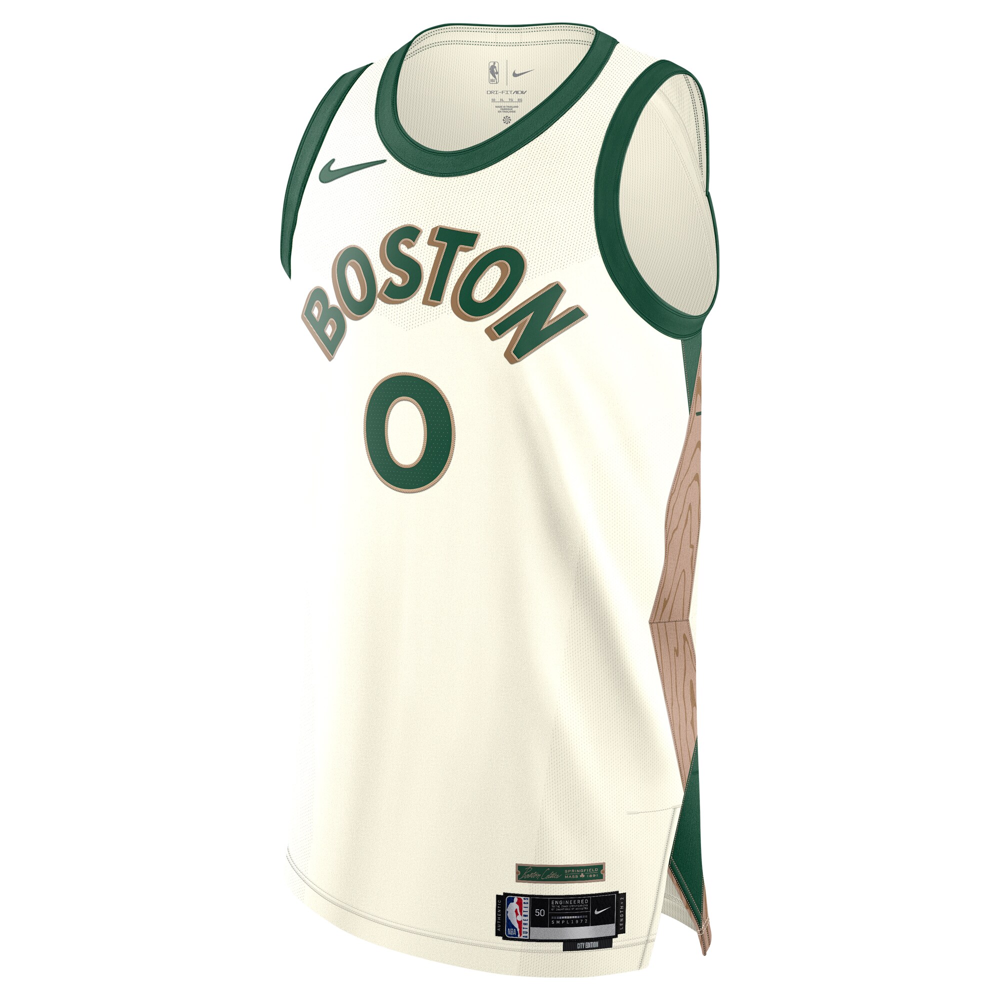 Men's Boston Celtics Jayson Tatum  White 2023/24 Authentic Jersey - City Edition