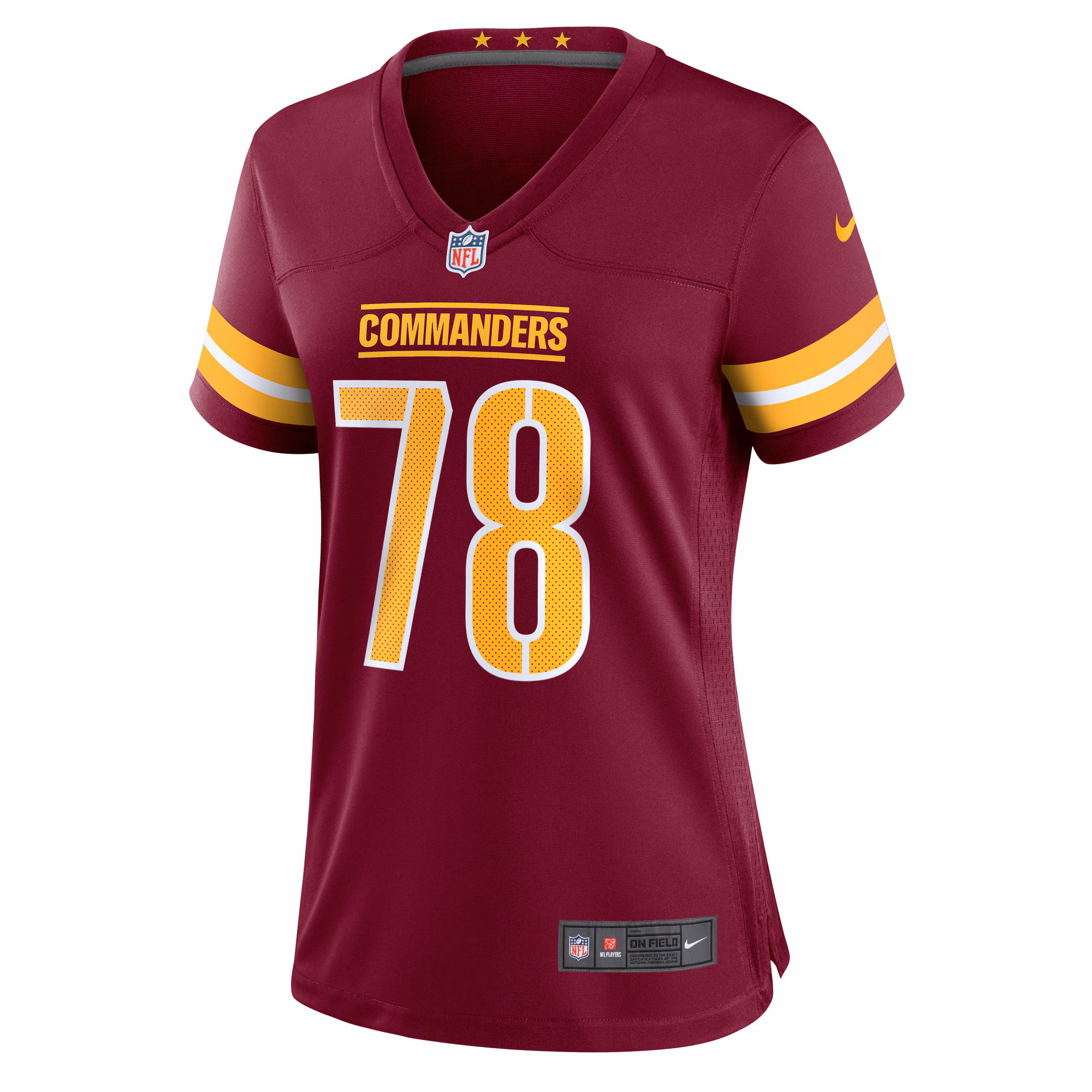 Cornelius Lucas Washington Commanders Women's  Game Jersey -  Burgundy