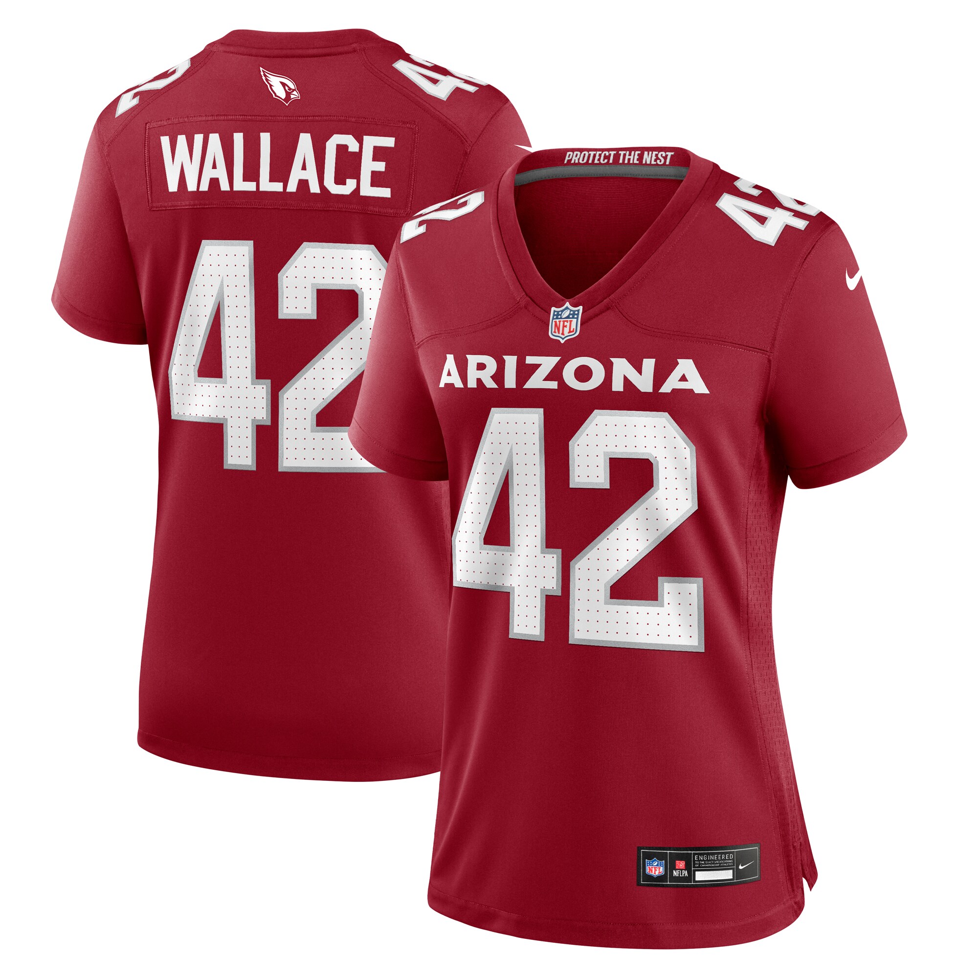K'Von Wallace Arizona Cardinals Women's Team Game Jersey -  Cardinal