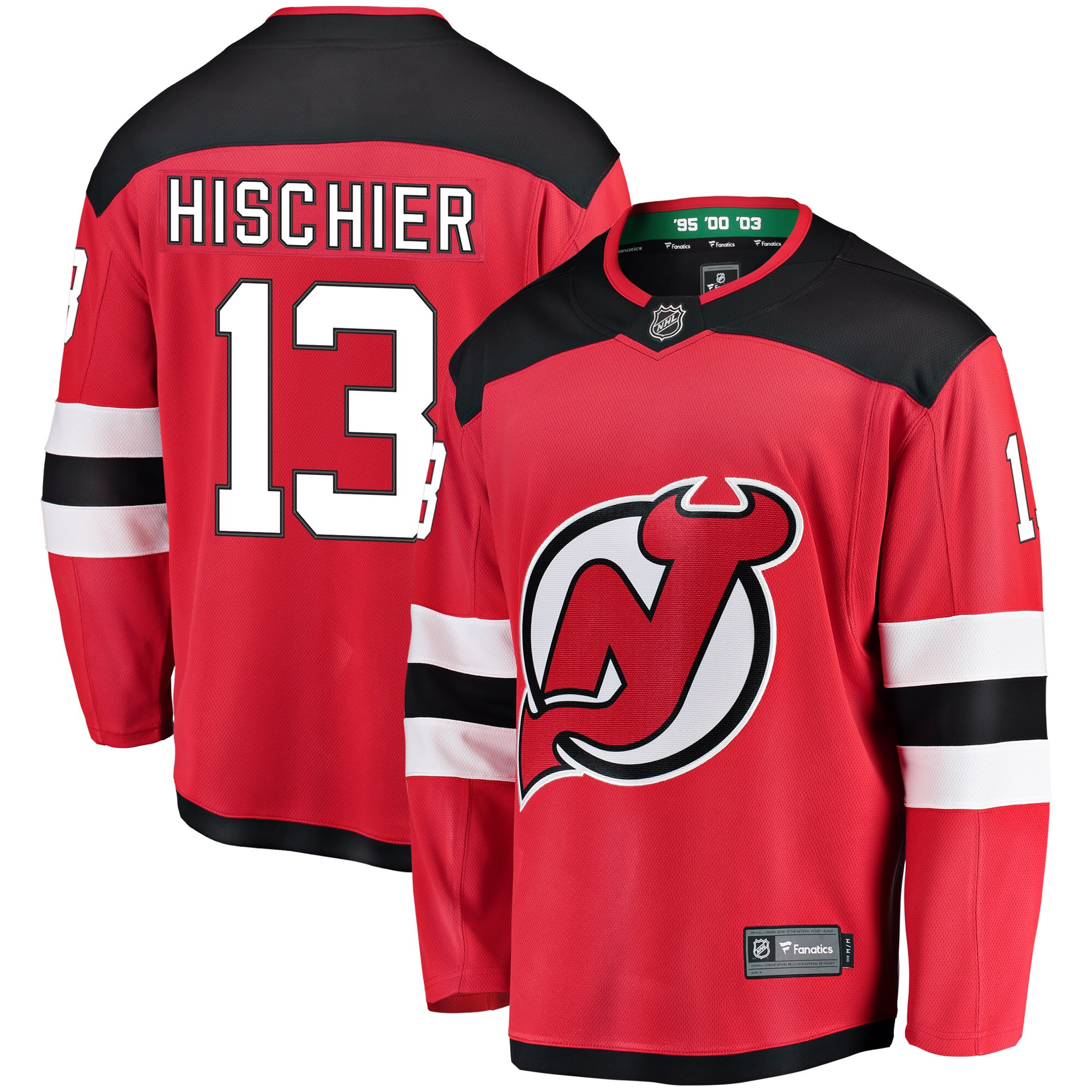 Nico Hischier New Jersey Devils Youth Home Breakaway Player Jersey - Red