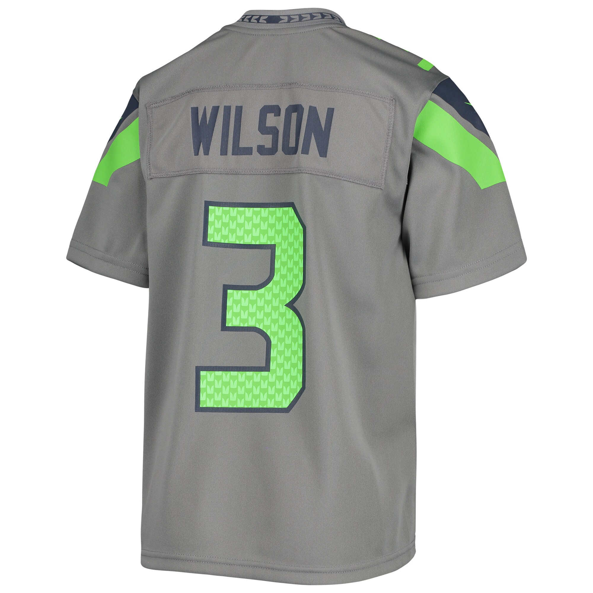 Russell Wilson Seattle Seahawks Youth Inverted Team Game Jersey - Gray