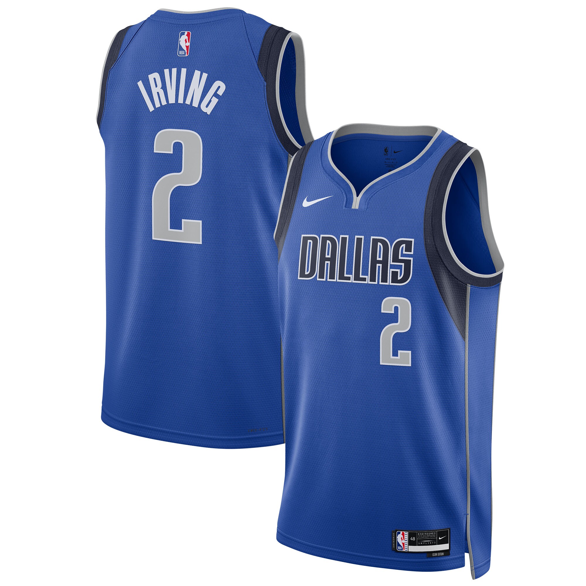 Kyrie Irving Dallas Mavericks Unisex Swingman Jersey - Icon Edition - Royal