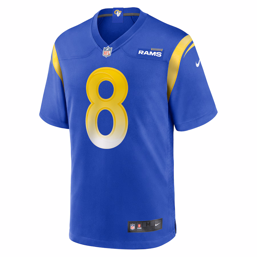 Men's Jared Verse #8 Royal Los Angeles Rams Player Game Jersey