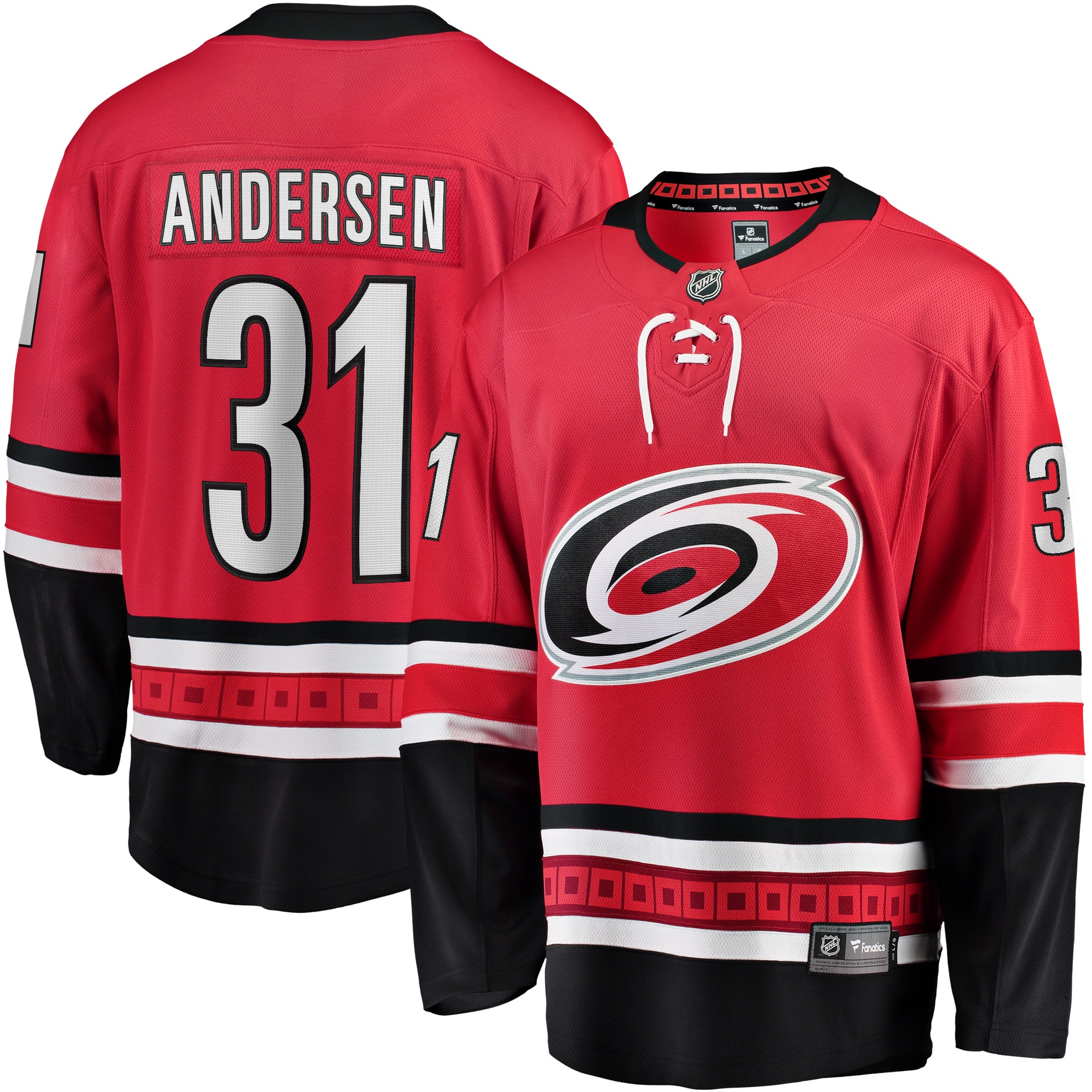 Frederik Andersen Carolina Hurricanes Home Breakaway Player Jersey - Red