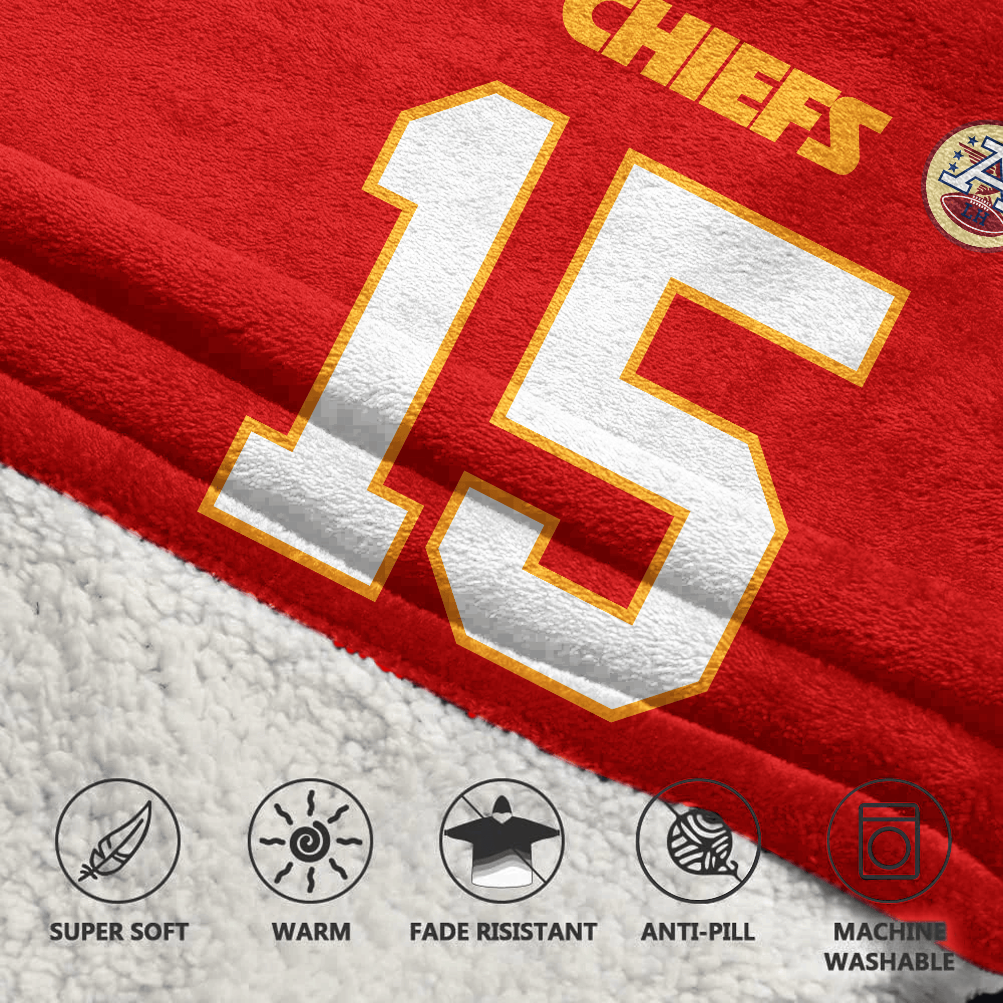 P.M 15 Kansas City Football Unisex Blanket Hoodie