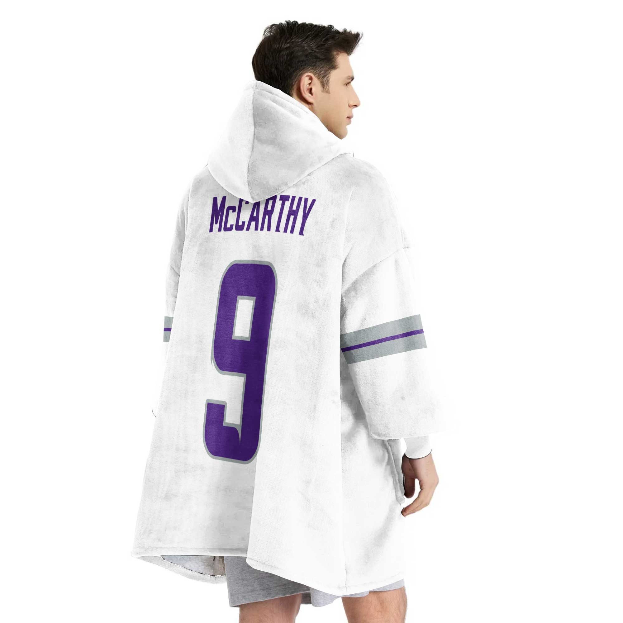 Adult Captain 9 Minnesota Football Unisex Blanket Hoodie
