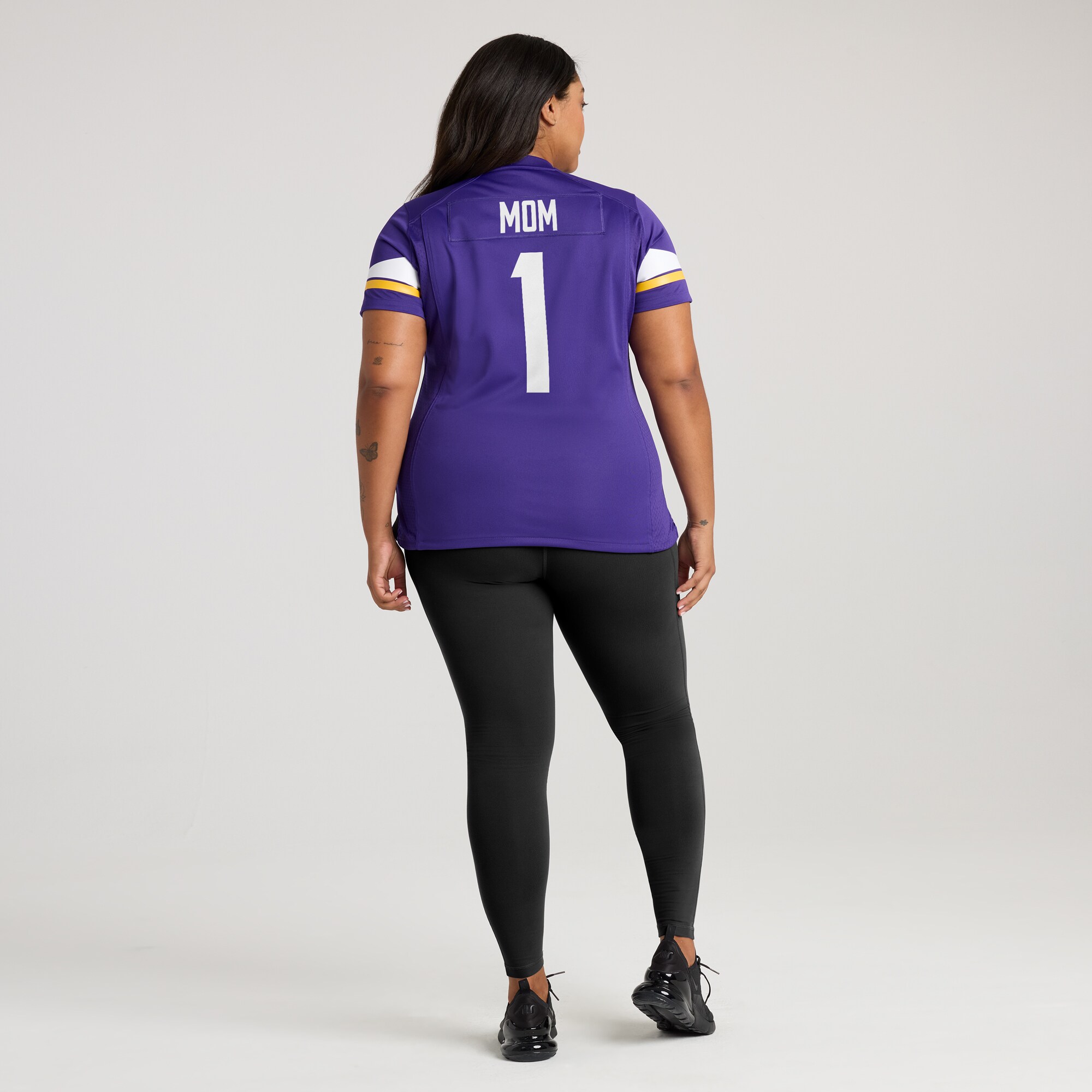 Number 1 Mom Minnesota Vikings Women's Game Jersey - Purple
