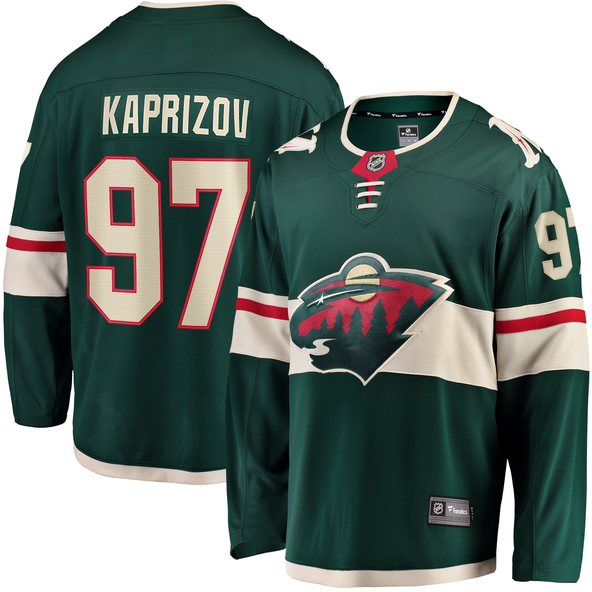 Kirill Kaprizov Minnesota Wild Home Breakaway Replica Jersey - Green