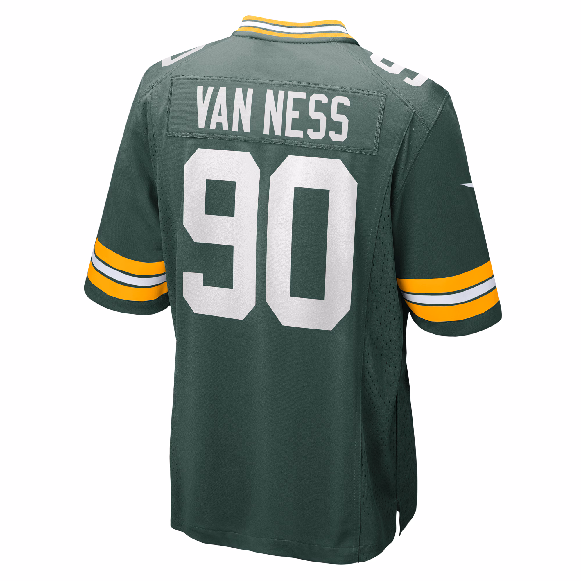 Lukas Van Ness Green Bay Packers 2023 NFL Draft First Round Pick Game Jersey - Green