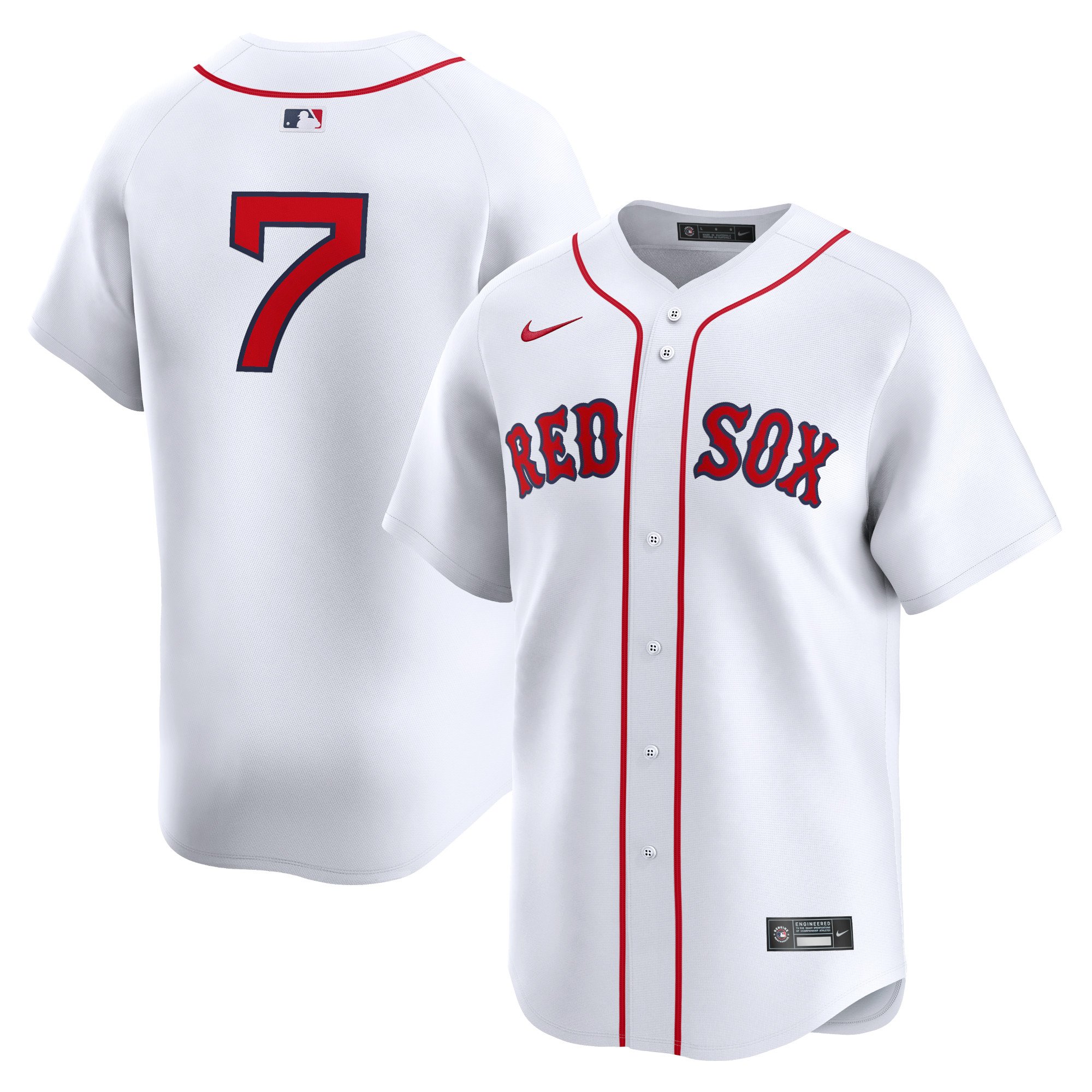 Men's Boston Red Sox #7 Masataka Yoshida  White Home Limited Player Jersey