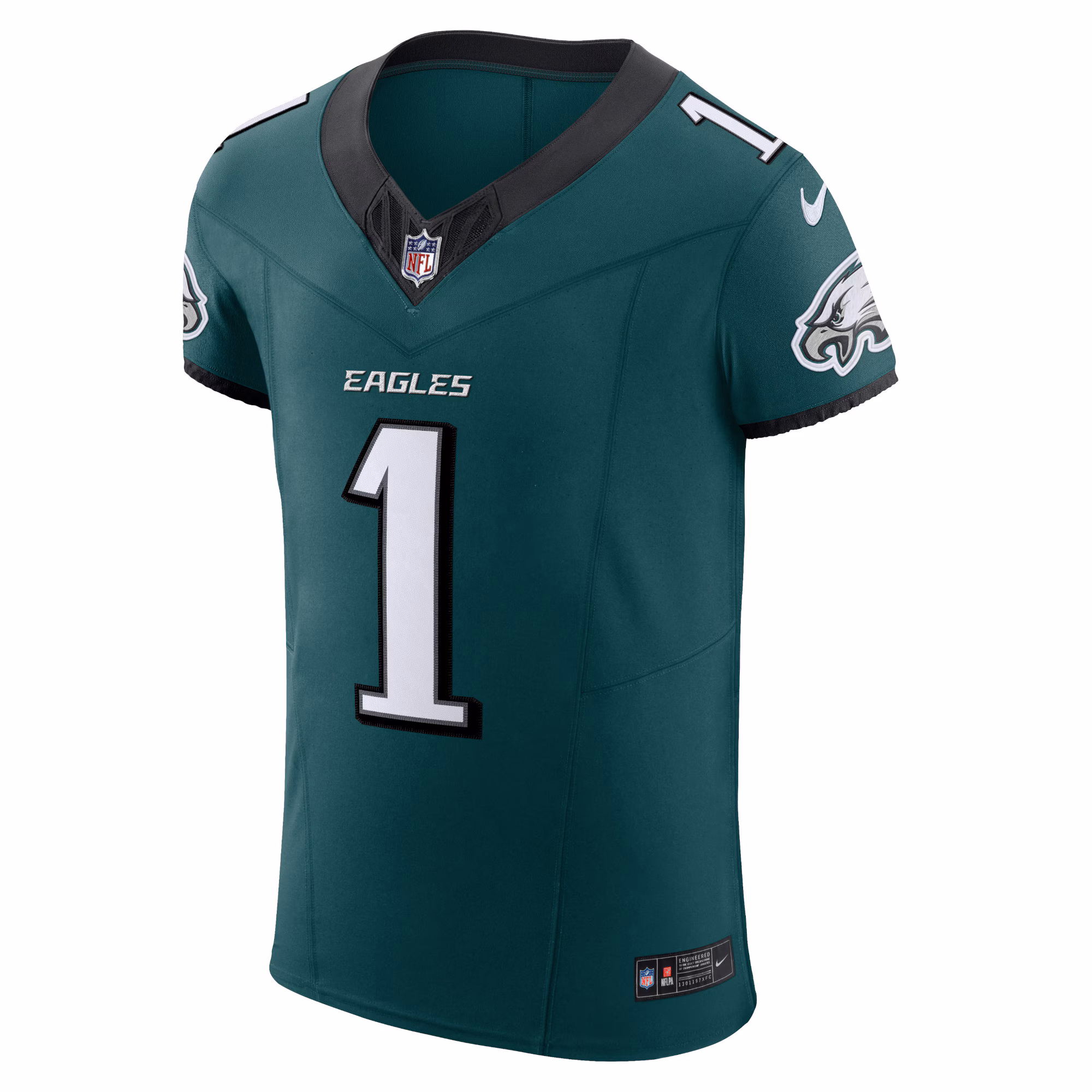 Jalen Hurts Philadelphia Eagles #1  Alternate Vapor F.U.S.E. Elite Jersey - Black
