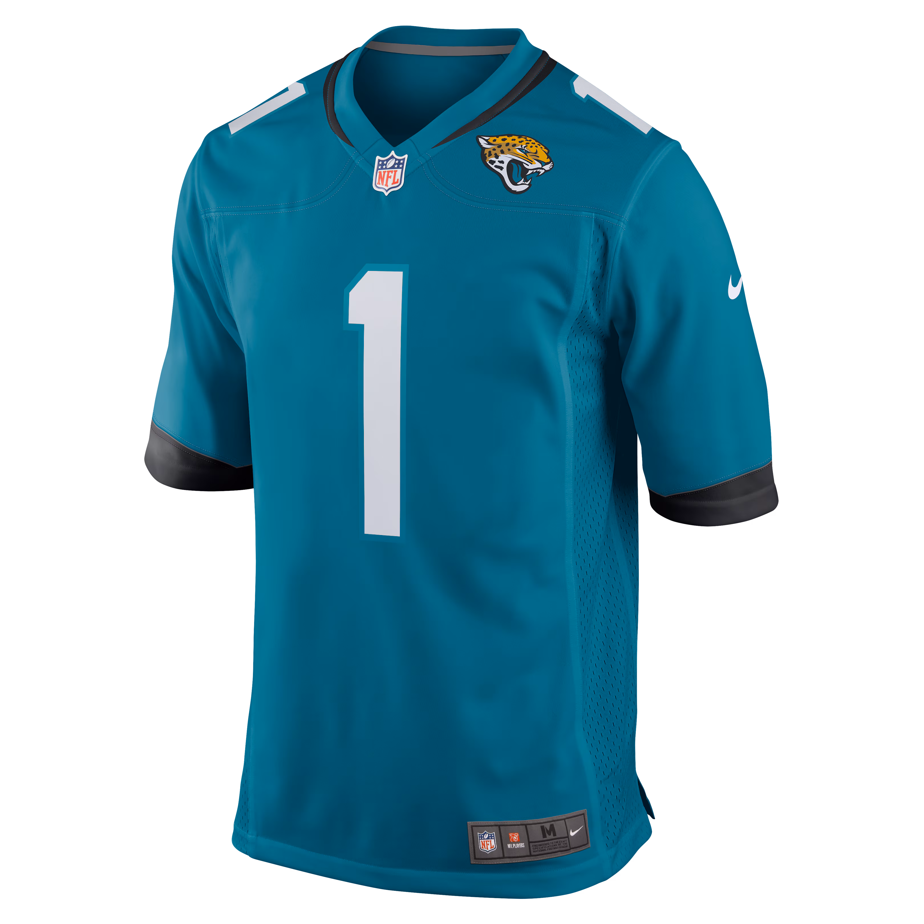 Number 1 Groom Jacksonville Jaguars Game Jersey - Teal
