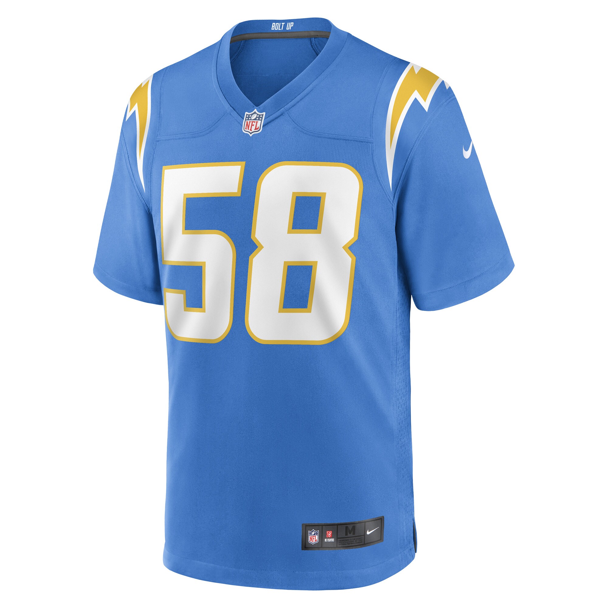 Tyreek Maddox-Williams Los Angeles Chargers  Game Player Jersey - Powder Blue