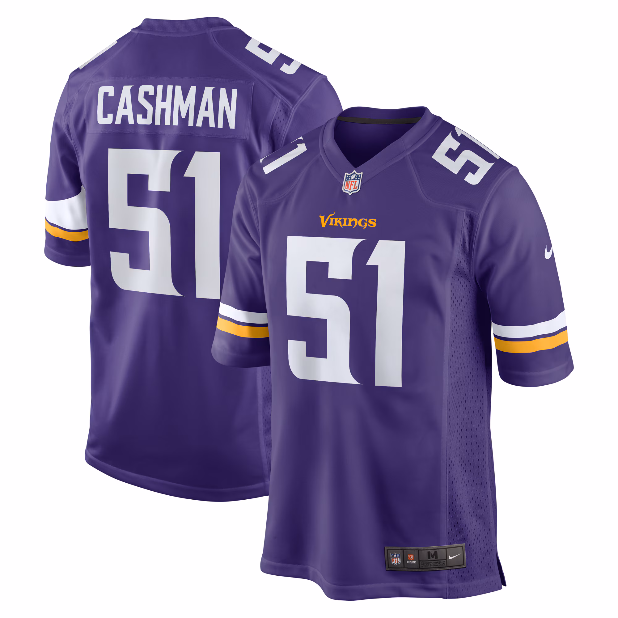 Blake Cashman Minnesota Vikings Team Game Jersey -  Purple