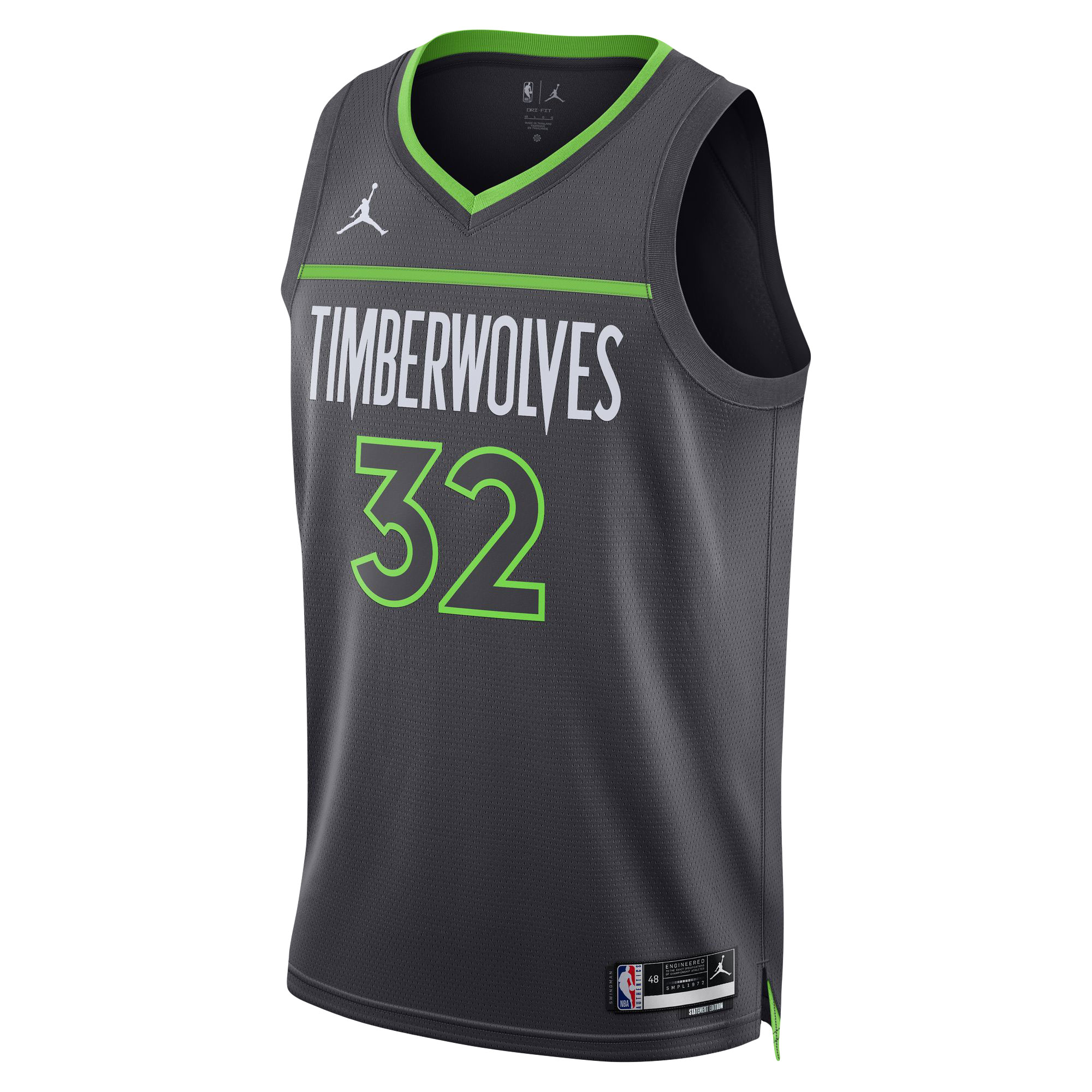 Karl-Anthony Towns 2022/23 Minnesota Timberwolves  Unisex Swingman Jersey - Statement Edition - Charcoal