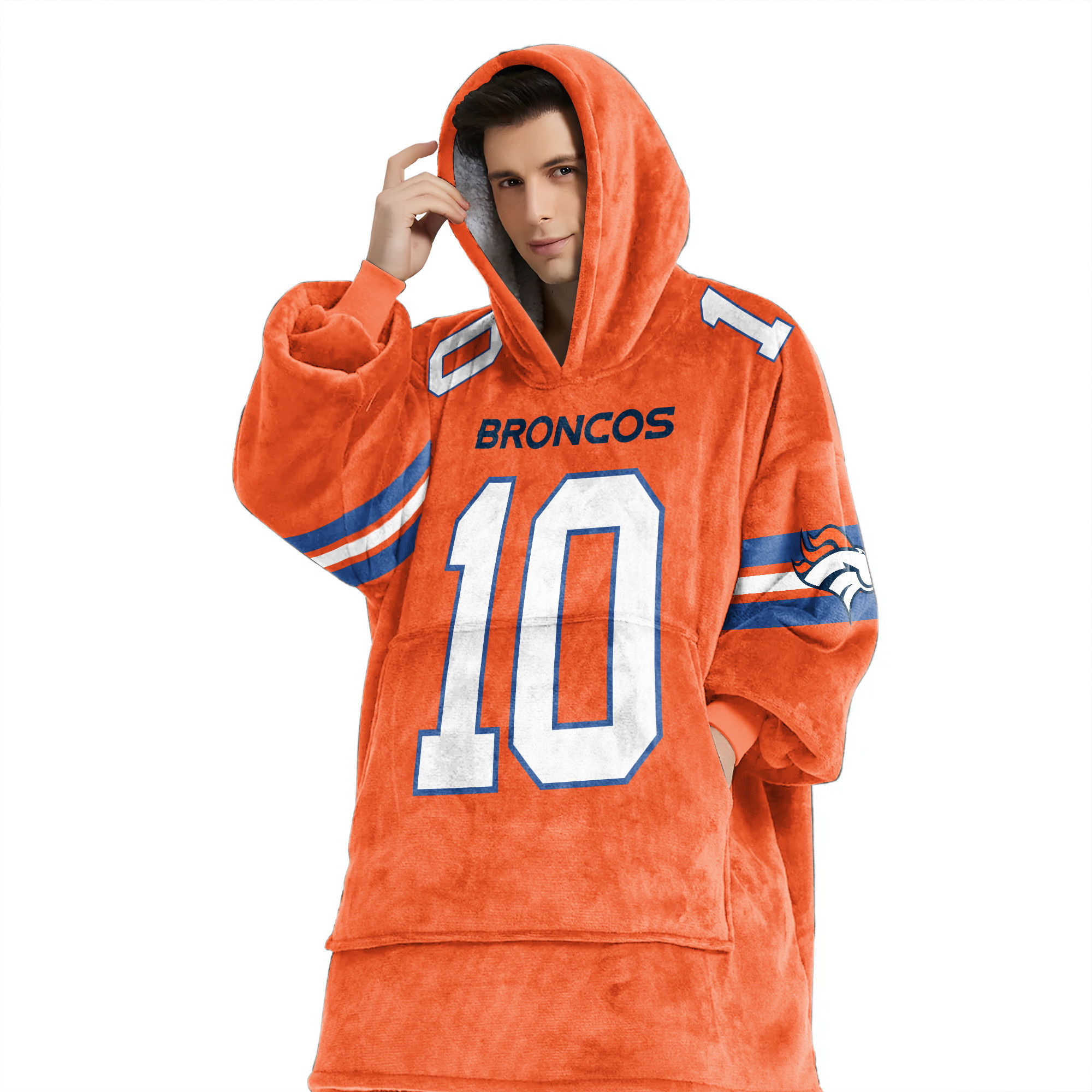 Adult B.N 10 Denver Football Unisex Blanket Hoodie