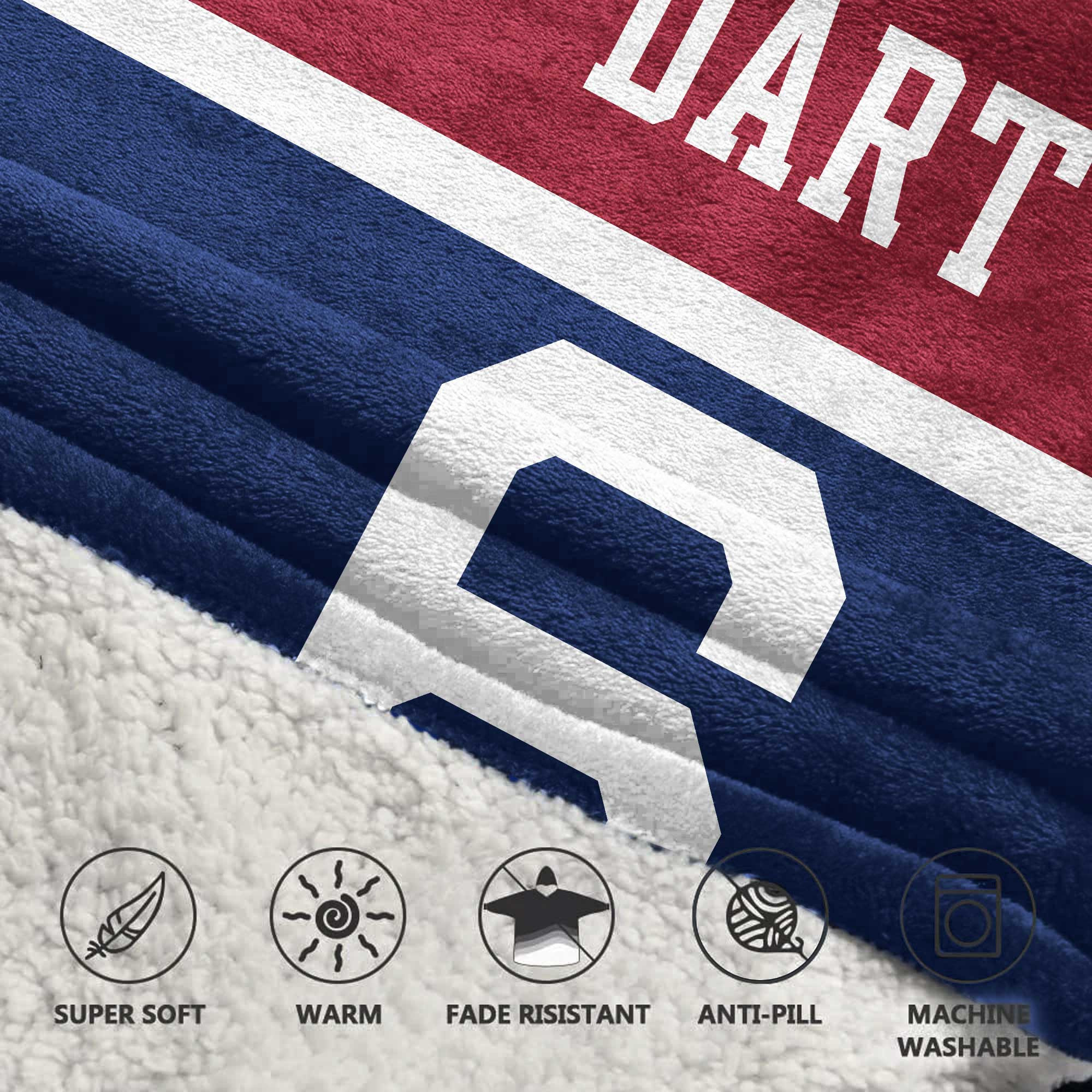 J.D 6 New York G Football Unisex Blanket Hoodie