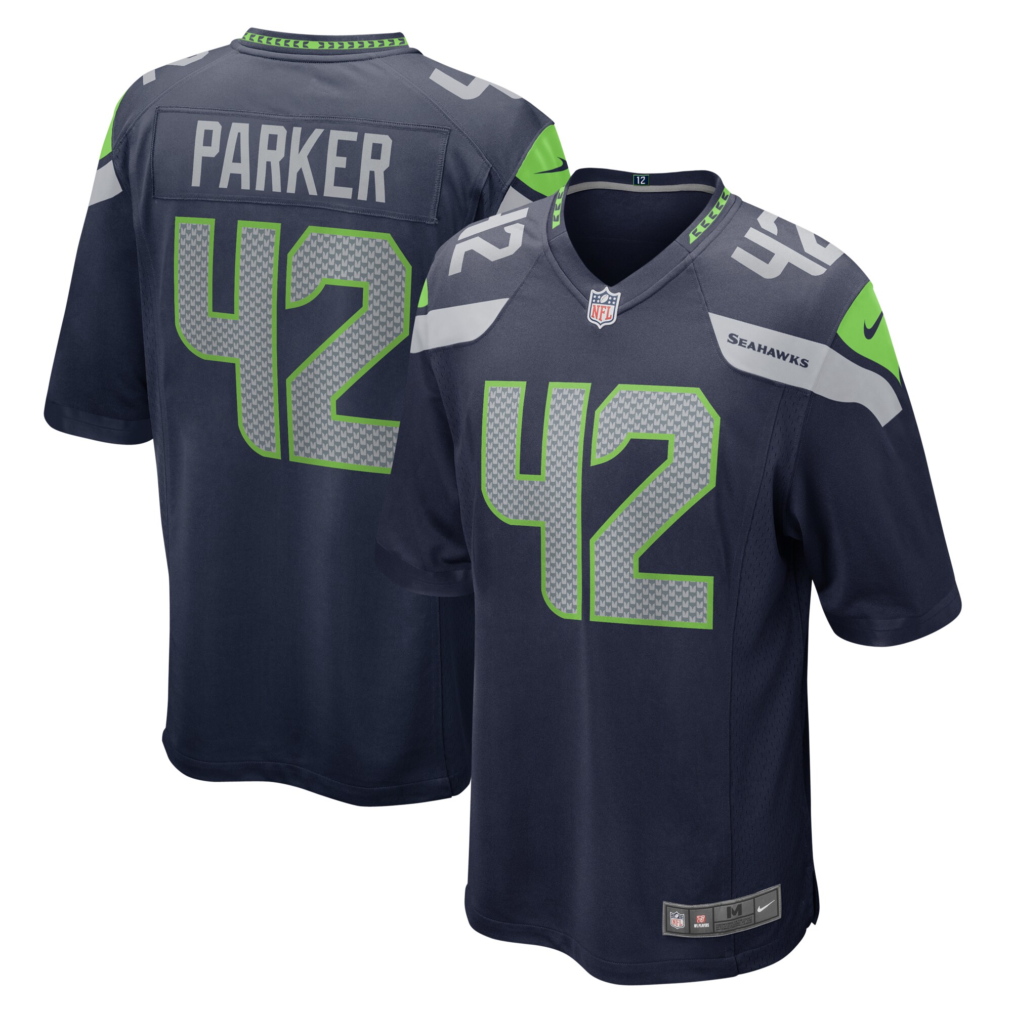 Steven Parker Seattle Seahawks  Home Game Player Jersey - College Navy