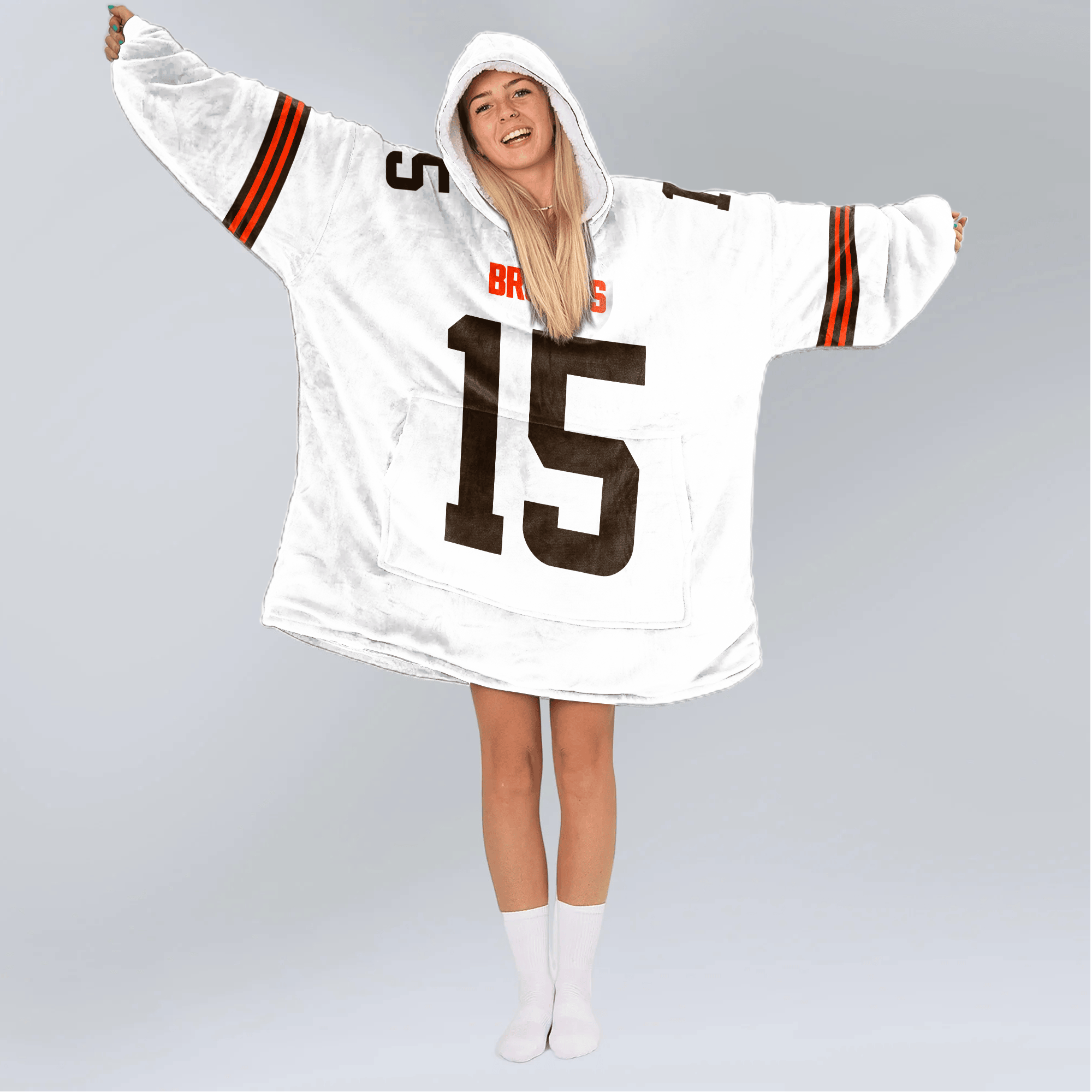 J.F 15 Cleveland Football Unisex Blanket Hoodie