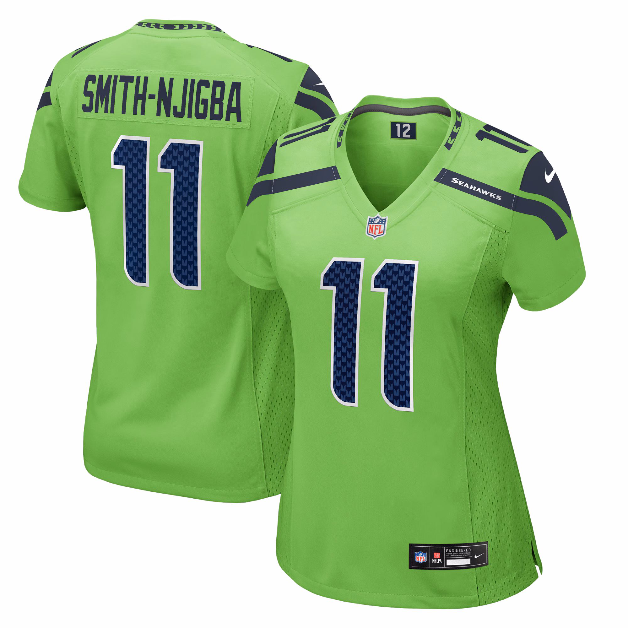 Jaxon Smith-Njigba Seattle Seahawks Women's  Game Jersey - Neon Green