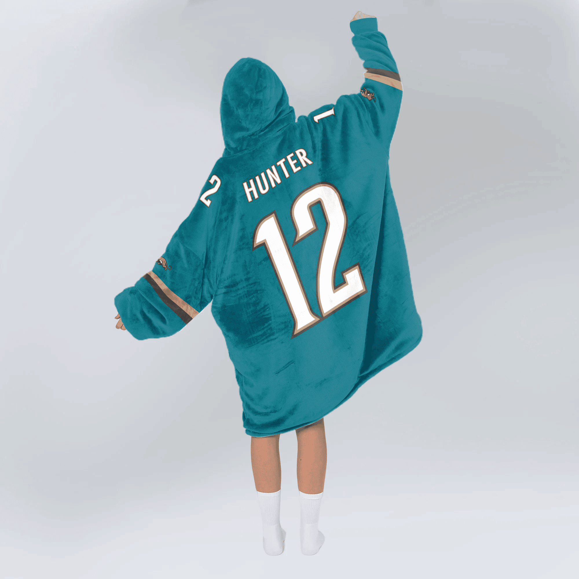 Adult Duuuval 12 Jacksonville Football Unisex Blanket Hoodie