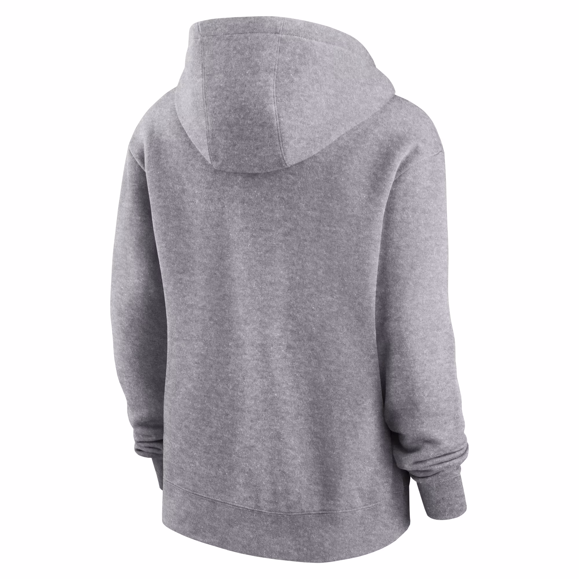 Los Angeles Rams Women's Team Logo Club Fleece Pullover Hoodie - Heather Gray
