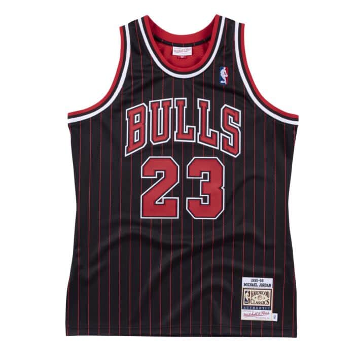 Authentic Jersey Chicago Bulls 1995-96 Michael