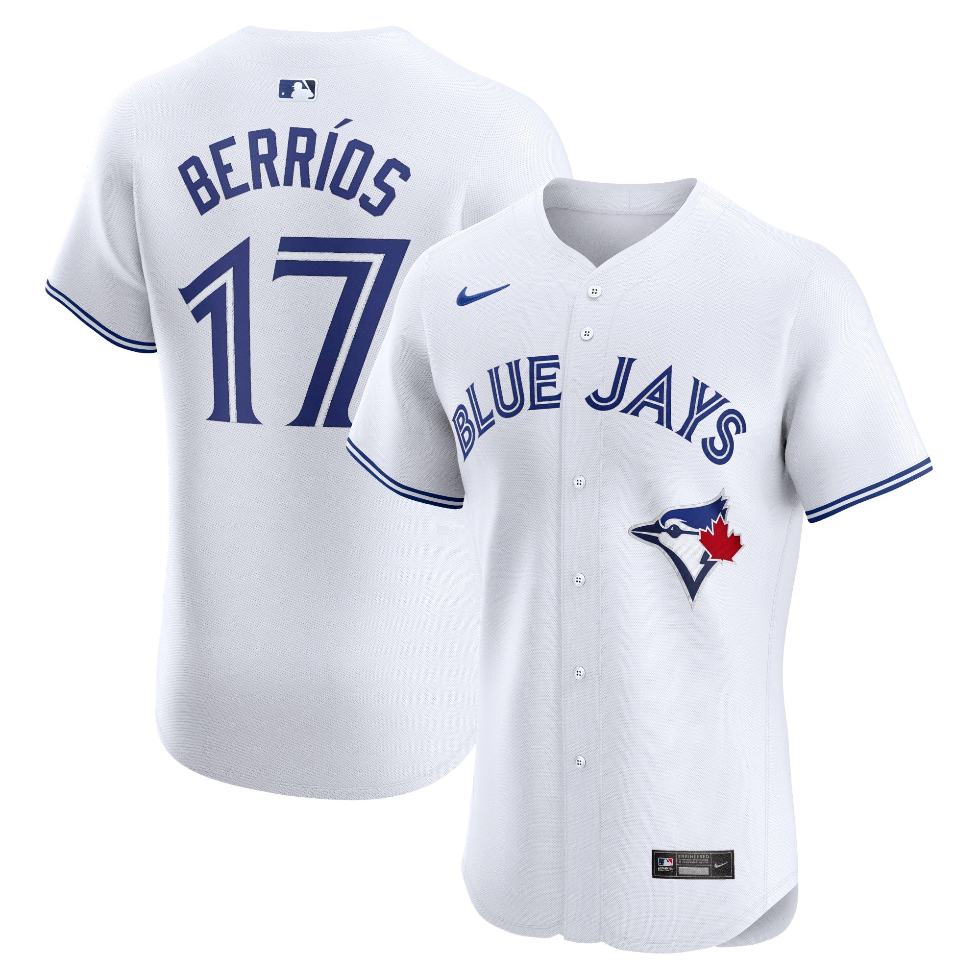 Men's Toronto Blue Jays Jose Berrios  White Home Elite Player Jersey