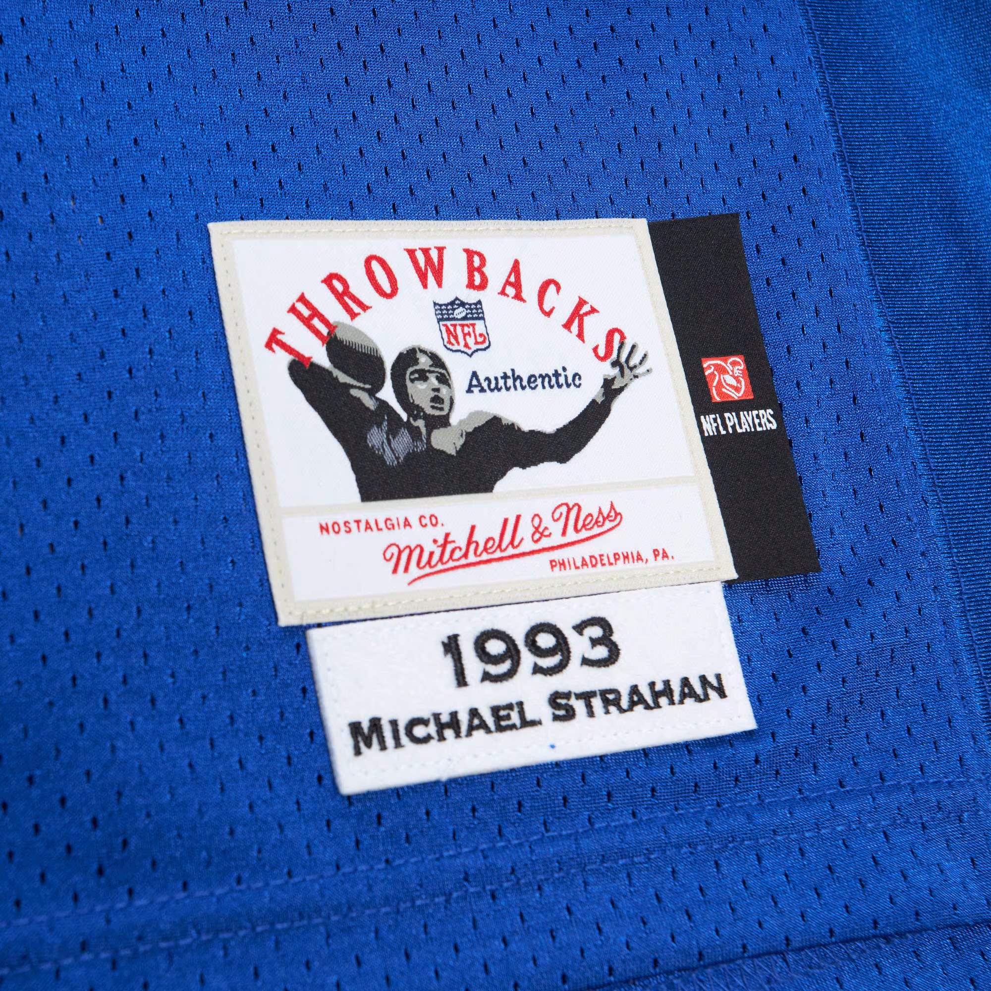 Michael Strahan New York Giants 2007 Authentic Throwback Retired Player Jersey - White